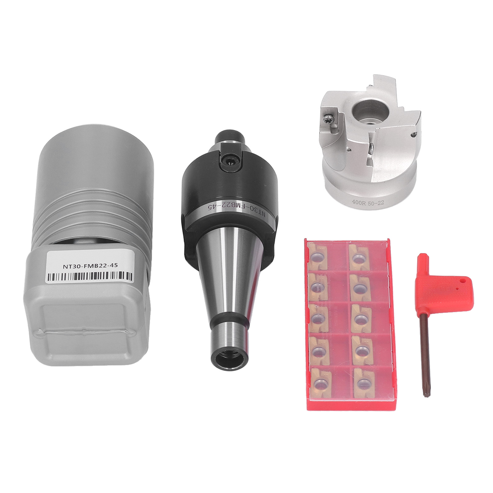 Kopierfräser 400r 50-22-4t Mit Werkzeughalter Nt30 Fmb22-45, Teilschaft, 10 Apmt1604 Wendeschneidplatten, Stahl, Für Industrielle Anwendungen