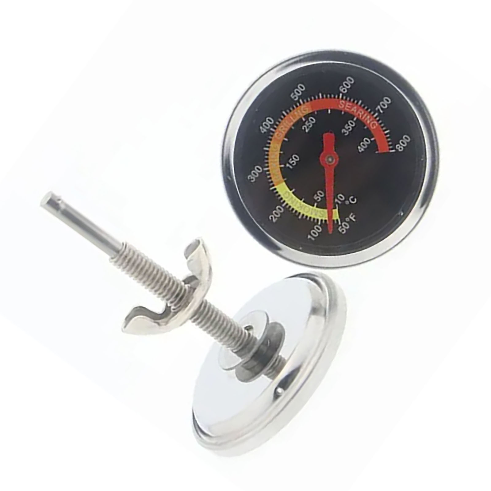 Bimetall-ofenthermometer Mit Montagefuß, Anzeigeskala Für Grill Und Barbecue, Präzises Kochen