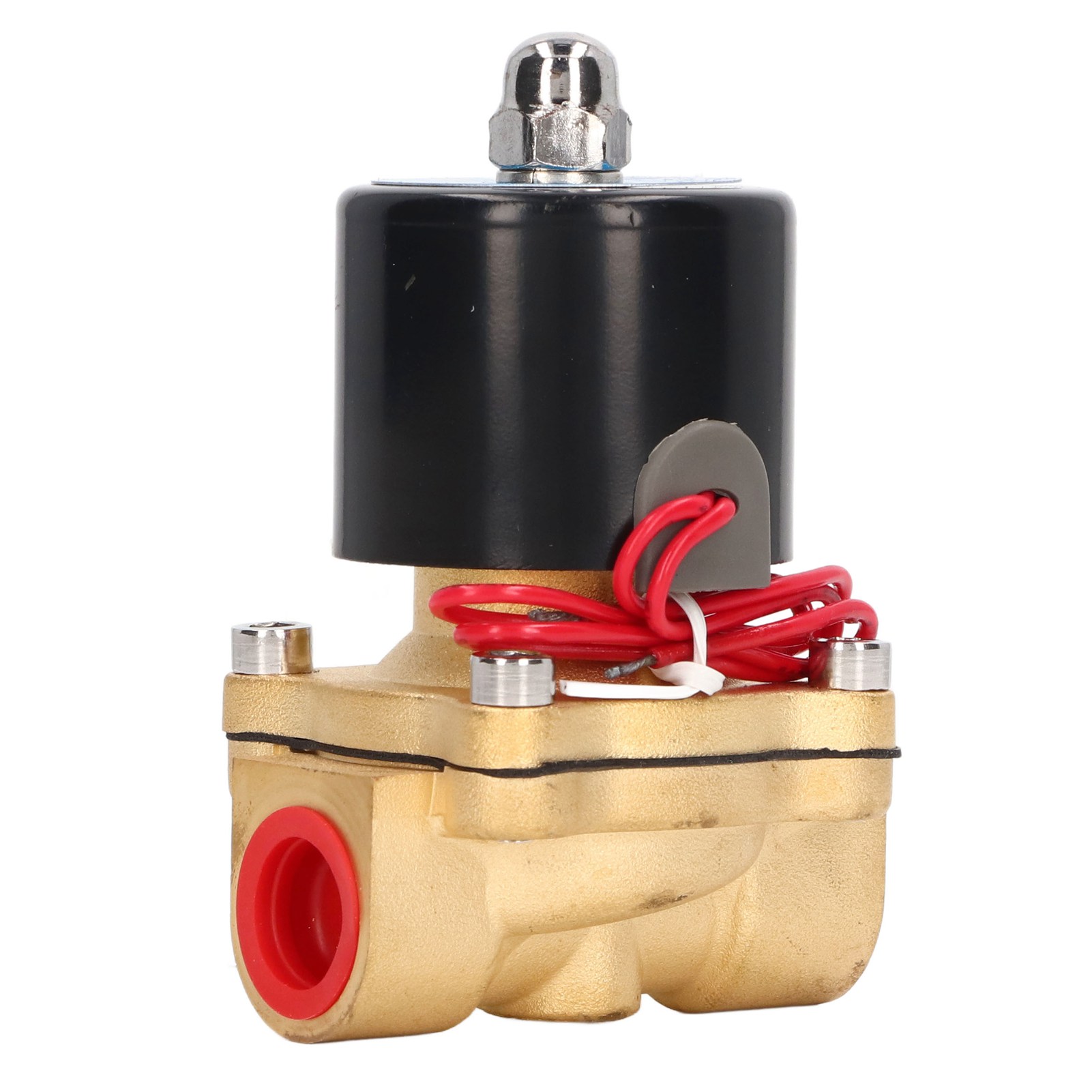 2-wege-magnetventil Aus Messing, 1/2 Zoll, Normalerweise Geschlossen, Für Wasser, Luft, Gas Und Heizöl, Ac 220 V