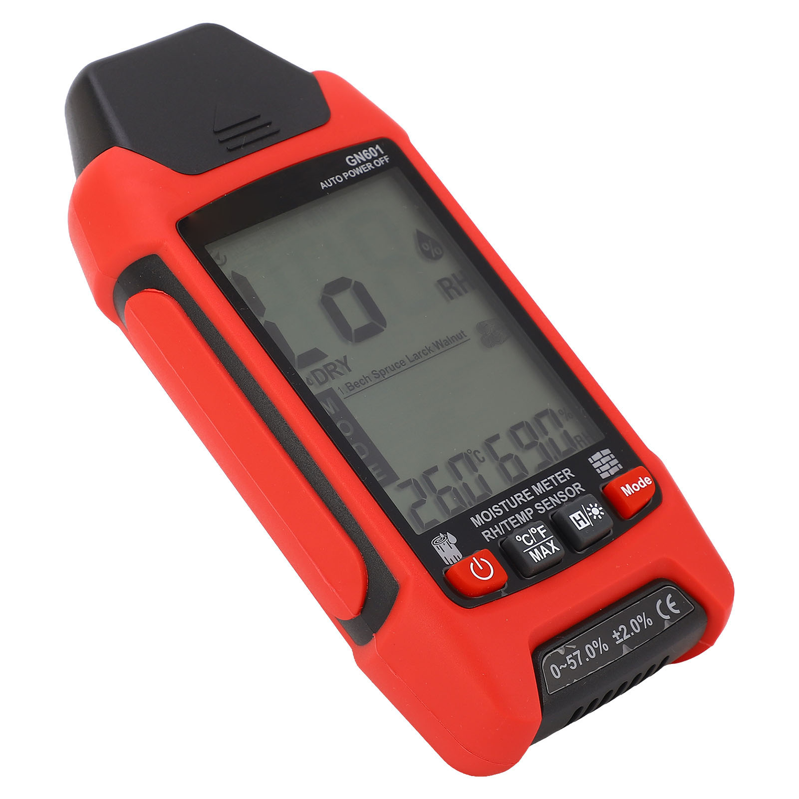 Digitales Holzfeuchtemessgerät, Thermohygrometer Mit Rh-sensor, Feuchtigkeitsmessgerät Für Stämme, Wände, Tapeten Und Fußböden.