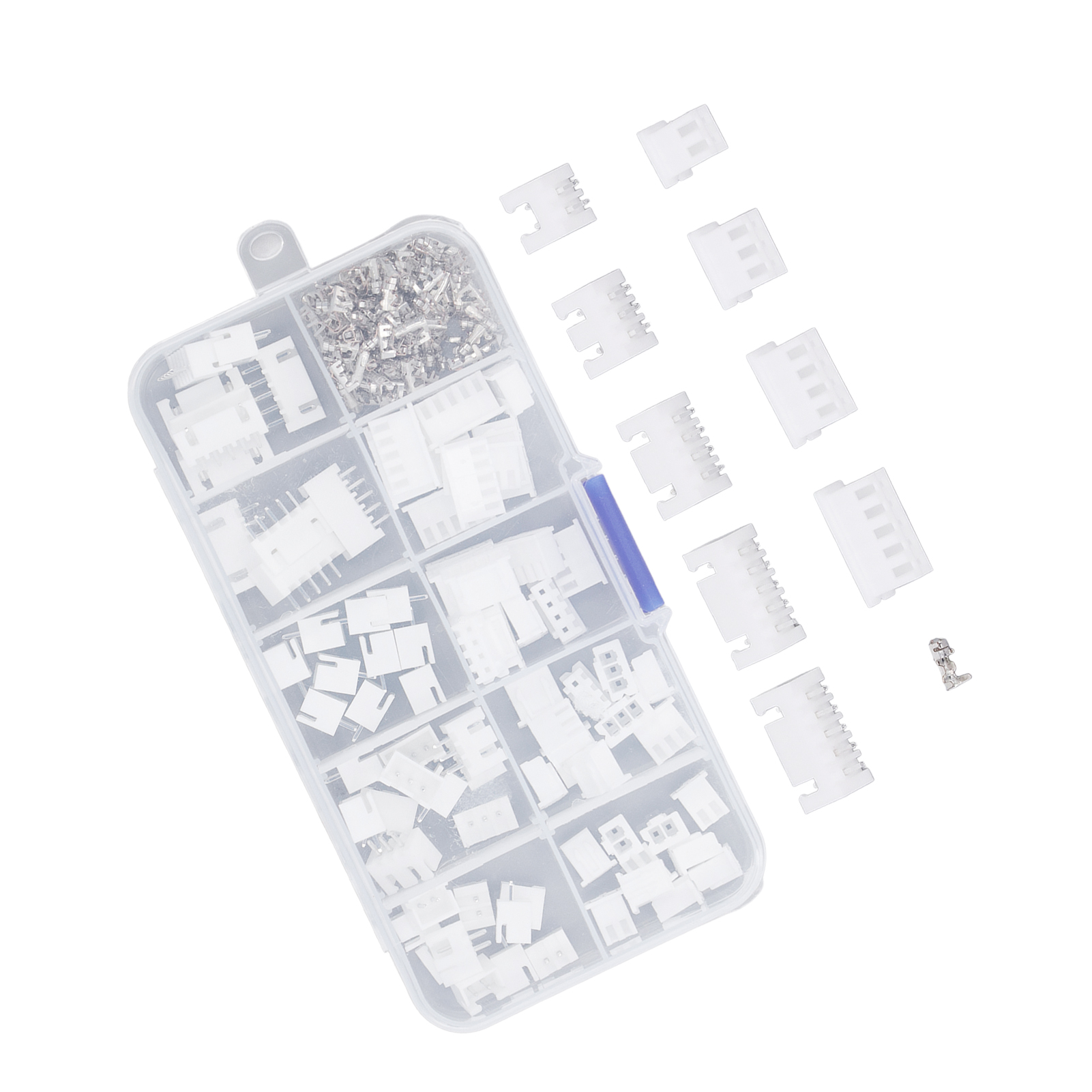 230-teiliges Set Jst Xh2,54mm Steckverbinder – Kunststoffgehäuse, Messingkontakte, Stecker Und Buchse, 2p 3p 4p 5p Gehäuse Für Elektronische Verdrahtung.