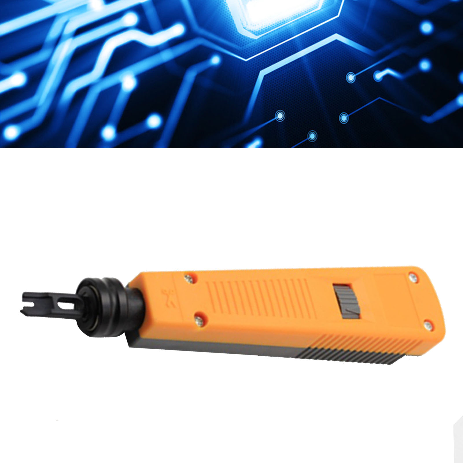 Leichtes Und Ergonomisches Werkzeug Zur Installation Von Netzwerkkabeln, Gl 1089 Schlagzange Für Rj45-anschlüsse, Komfortabel Und Effizient.