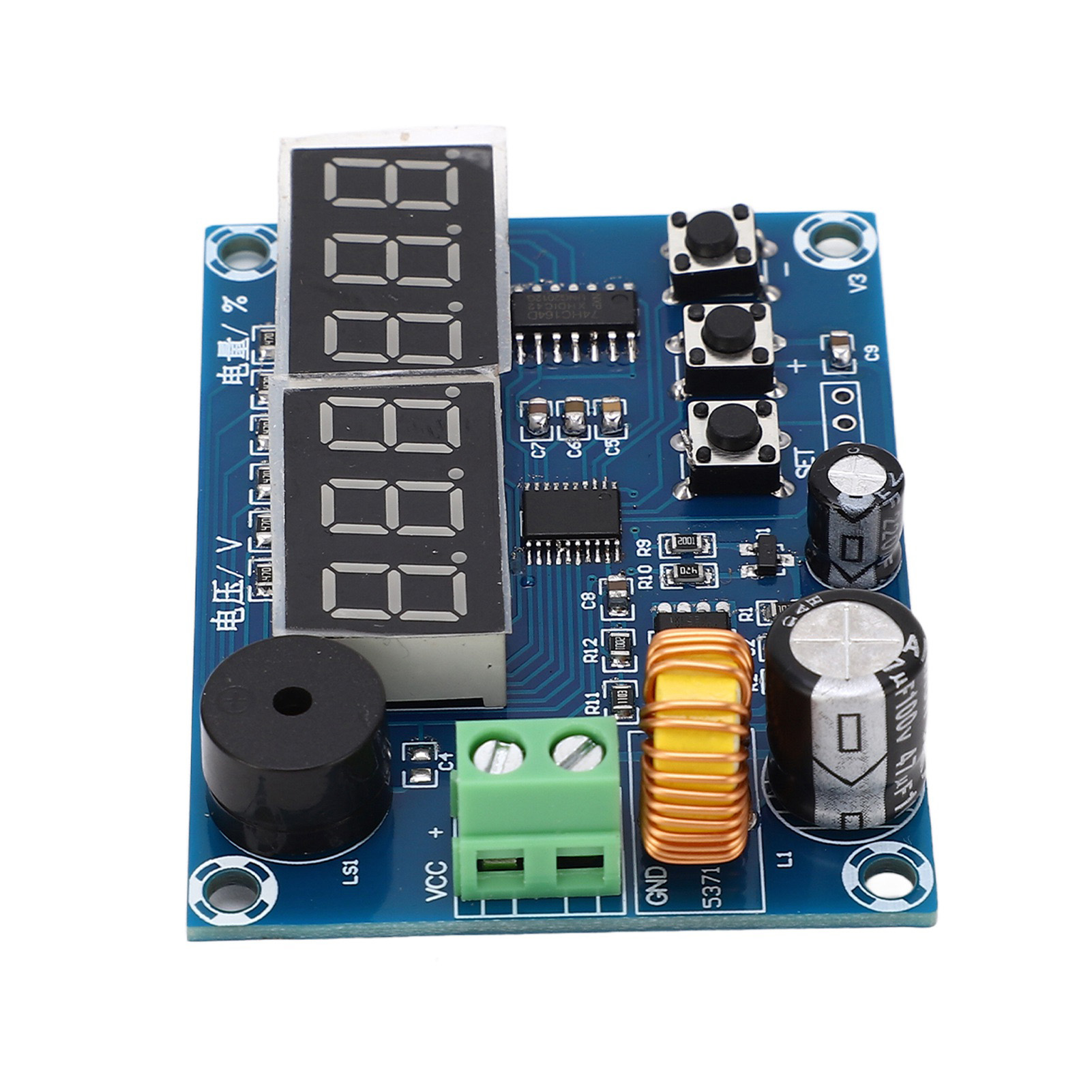 Programmierbare Dc7-80v-leistungsanzeige, Spannungsmodul Mit Restprozentanzeige, Digitales Led-display Für Batterie Und Netzteil