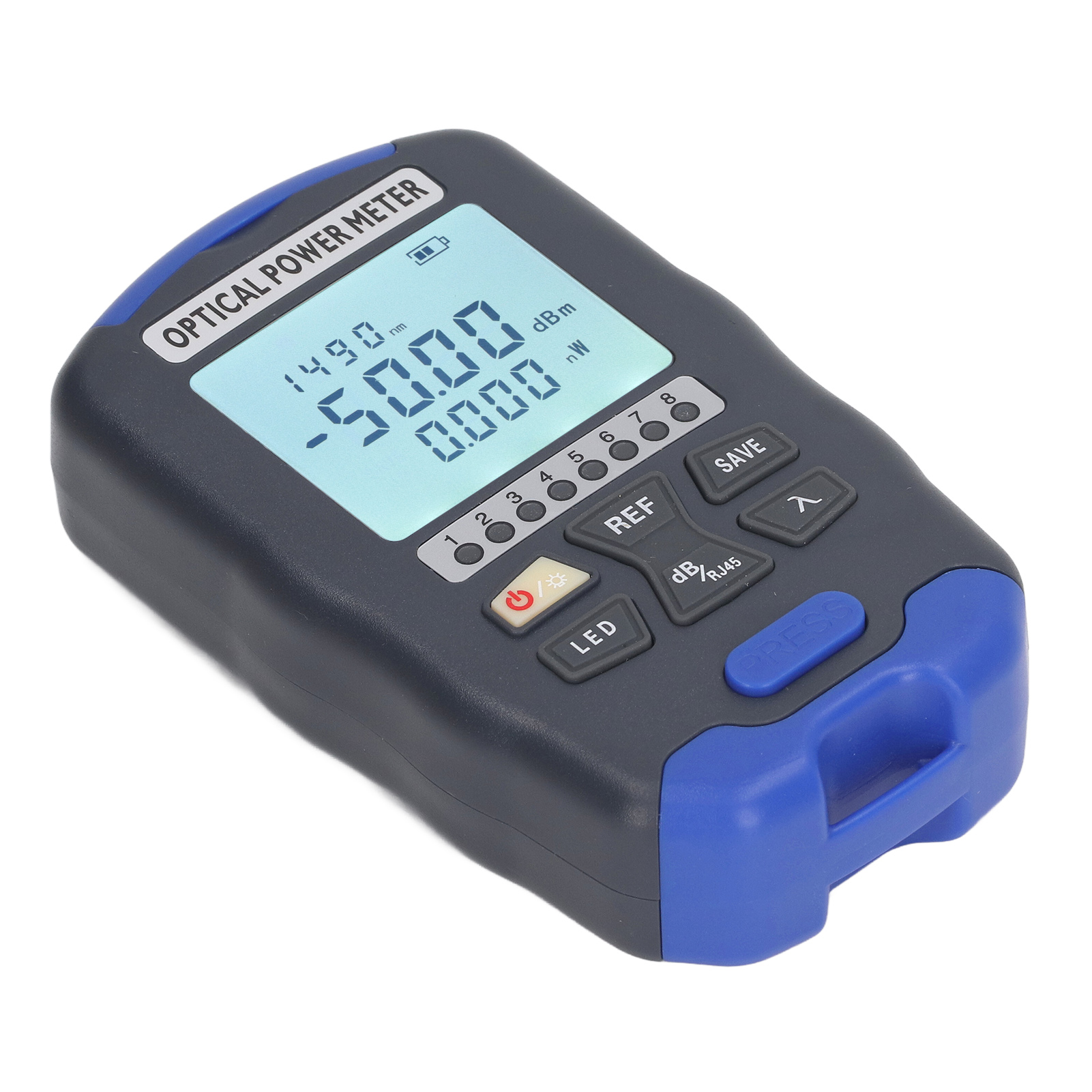Mini 3-in-1 10km Glasfaser-leistungstester, Universelle Fc/sc/st-schnittstelle, Mit Led-lampe, Aua Dc50 (-50+26dbm)