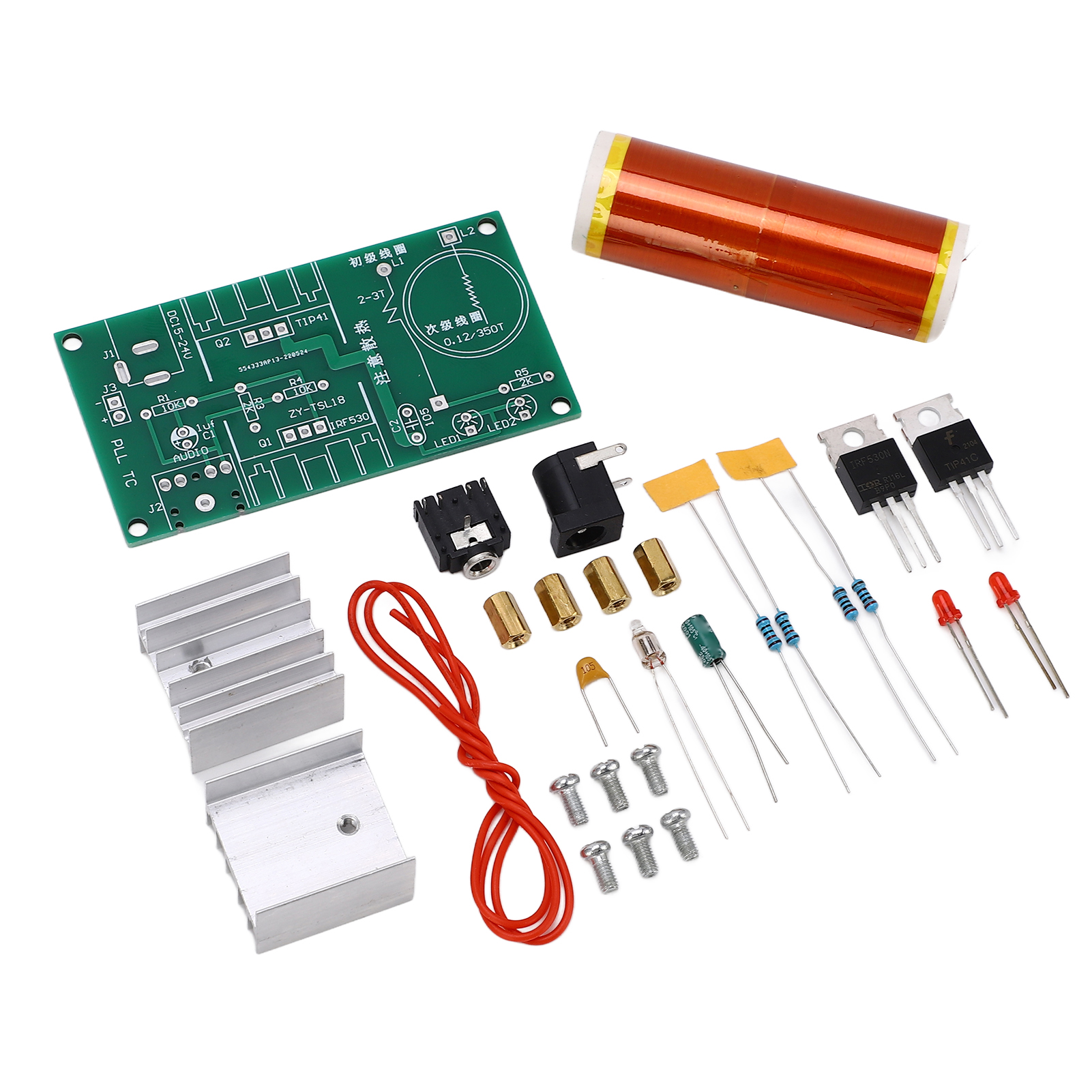 Diy-musikspulen-set, Plasma-lichtbogengenerator, Drahtlose Übertragung, 15–24 V Gleichstrom-experiment