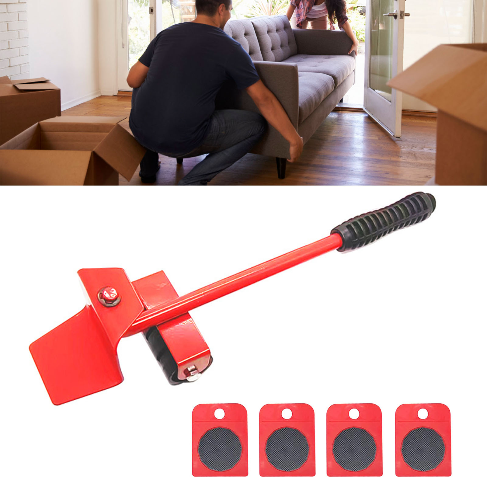 Set Mit 5 Universellen Möbelrollen, Tragkraft 300 Kg, Geeignet Für Sofa, Tisch Und Kleiderschrank