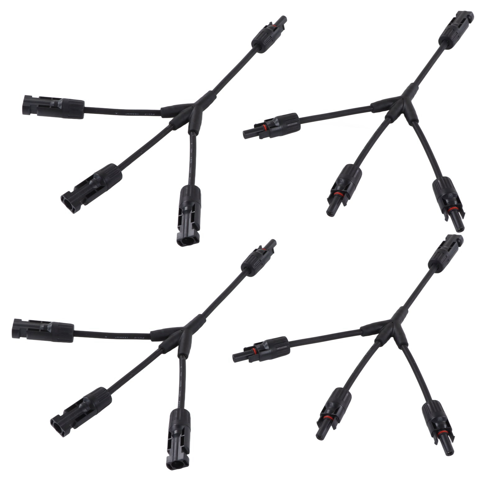Packung Mit 2 Parallelen Y-adapterkabeln Für Photovoltaik-solarmodule, Stecker/buchse, Schutzart Ip67, 1000 V Dc, Pv Lty3