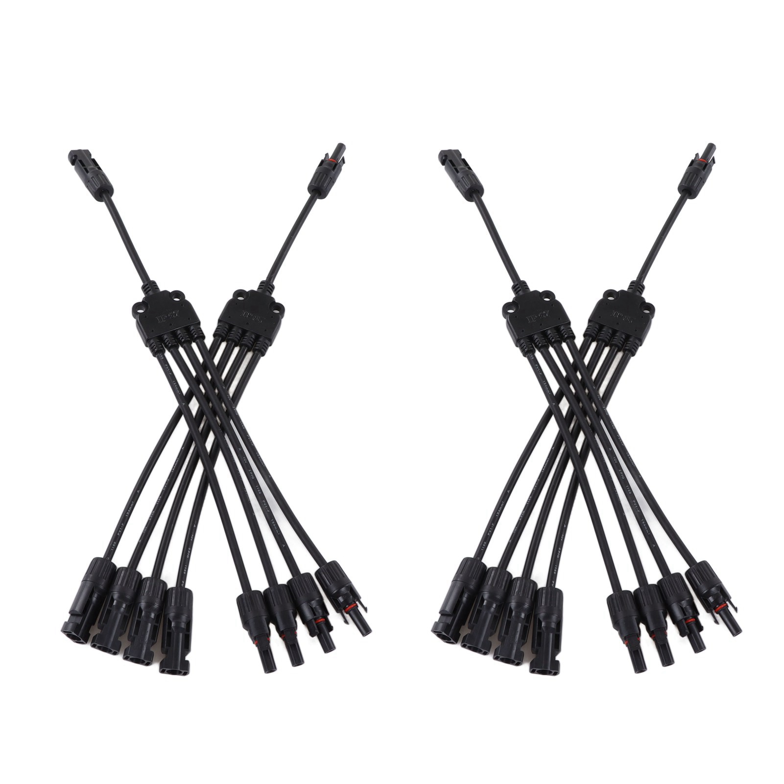 Packung Mit 2 Parallelen Y-adapterkabeln Für Photovoltaik-solarmodule, Stecker/buchse, Ip67, 1000 V Dc, Pv Lty4, Wasserdichtes Verbindungskabel