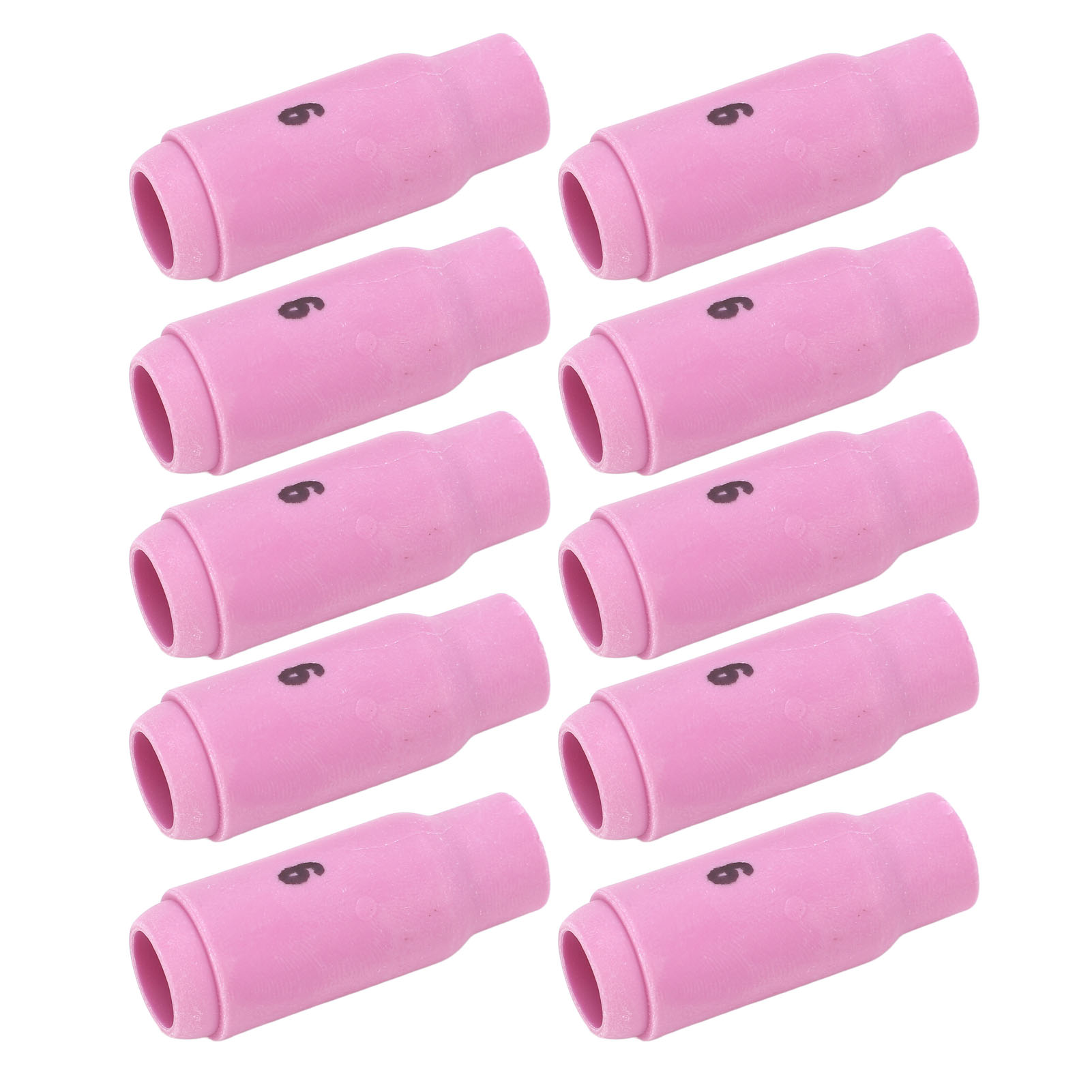 Satz Mit 10 Keramik-wig-düsen 10n48 6 Für Wp17 Wp18 Wp26 Brenner, Schweißzubehör, Ersatzdüsen, Komplettes Set 170 Char Max.