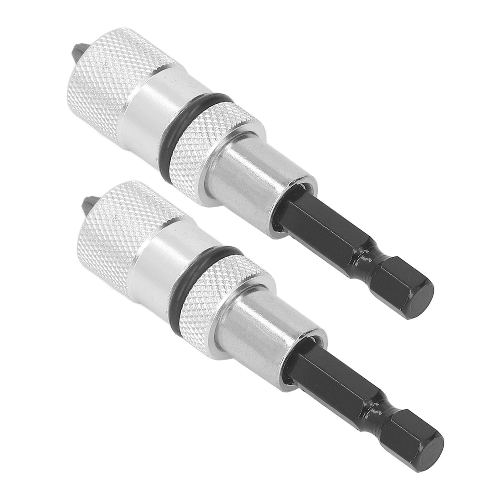 1/4-zoll-magnetbithalter Mit Schnellwechselsystem, Einstellbare Tiefe, 2er-pack Mit Kreuzschlitzschraubendreherbits