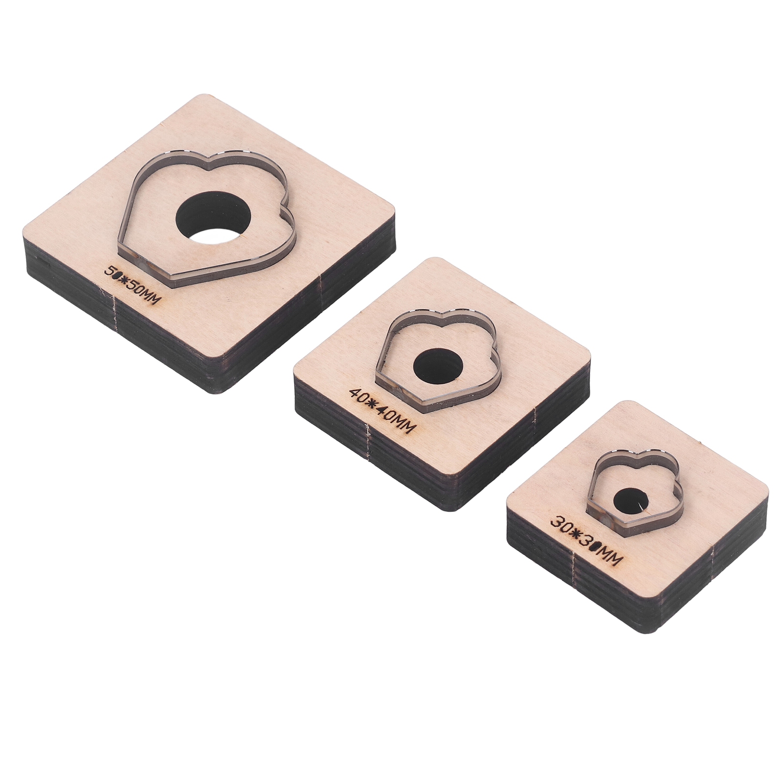 Set Mit 3 Blütenblatt-ausstechformen Aus Leder, Diy-stanzform Für Bastelarbeiten, Stanz- Und Schneidewerkzeug, Blumenform
