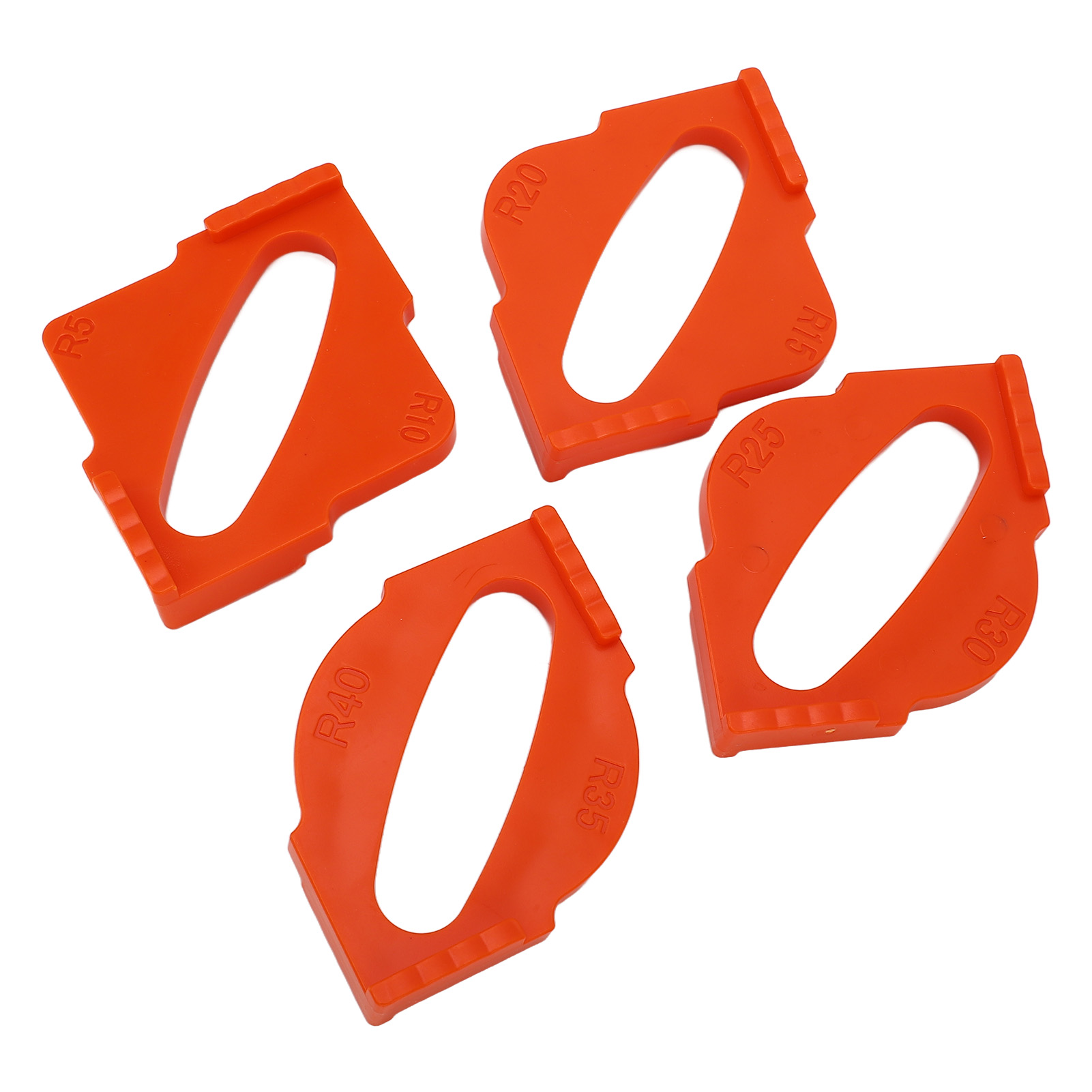 4 Radius-frässchablonen, Frässchablone Für Abgerundete Ecken, Holzbearbeitungswerkzeug, Schnellbohrschablone, Holz, 4er-set