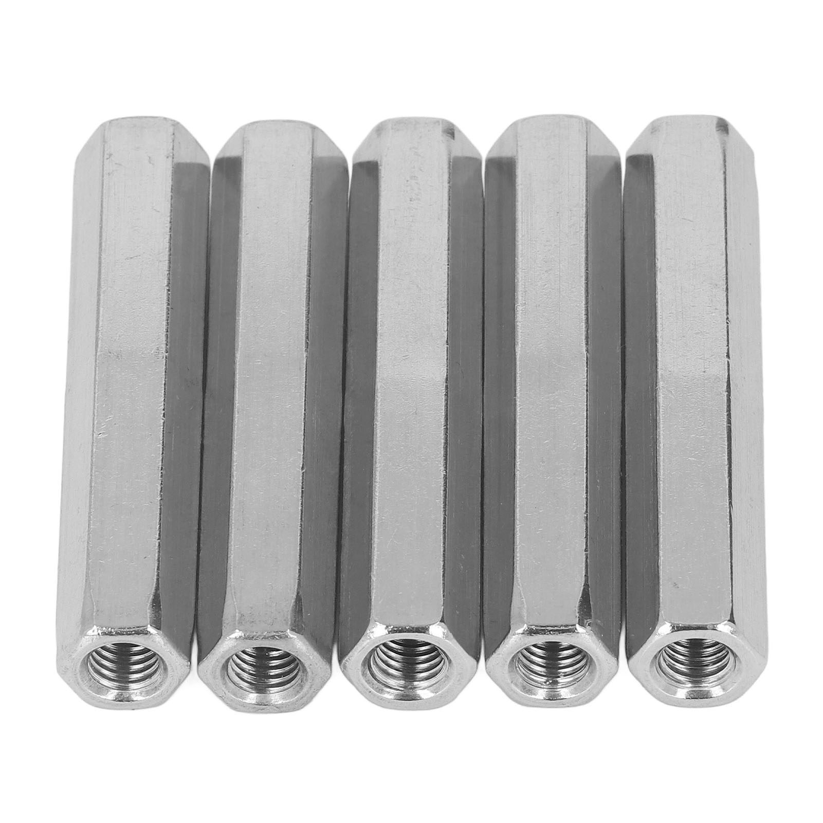 Sechskant-verbindungsmuttern M8x1,25, 75 Mm Länge, 5er-pack, Edelstahl 304, Für Schrauben, Bolzen Und Maschinenschrauben
