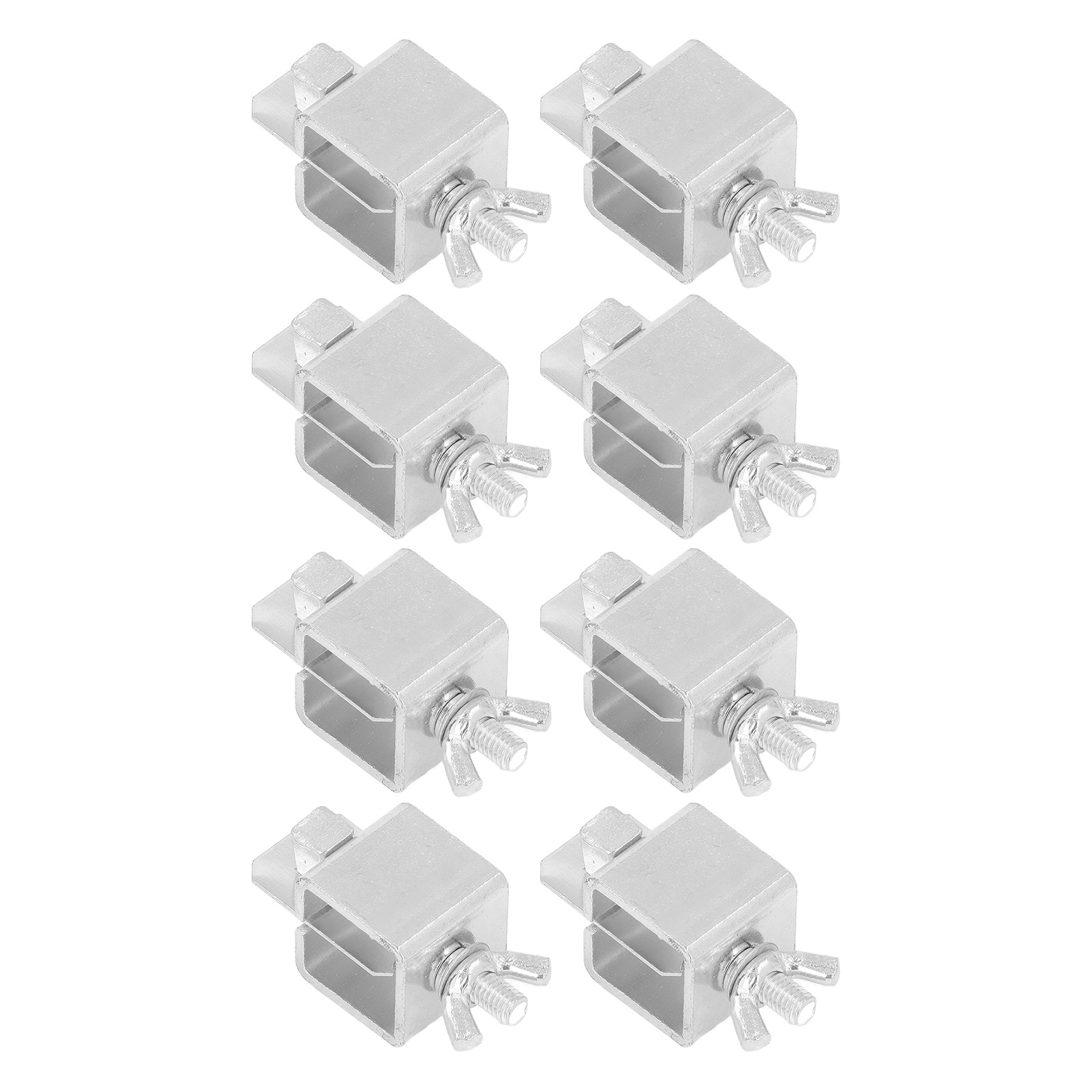 Set Mit 8 Aluminium-schmetterlingsklemmen Für Karosserieschweißarbeiten, Silberner Spannschraubstock, Stumpfschweißklemmen, Hochleistungs-set