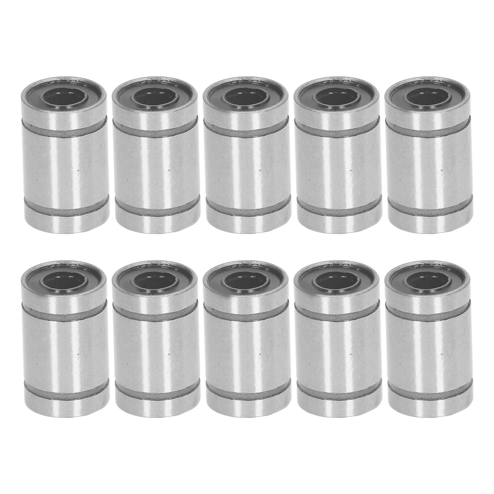 Packung Mit 10 Lm6uu Linearführungen Aus Legiertem Stahl, 6 Mm Bohrung, 12 Mm Außendurchmesser, 19 Mm Länge, Für Maschinen