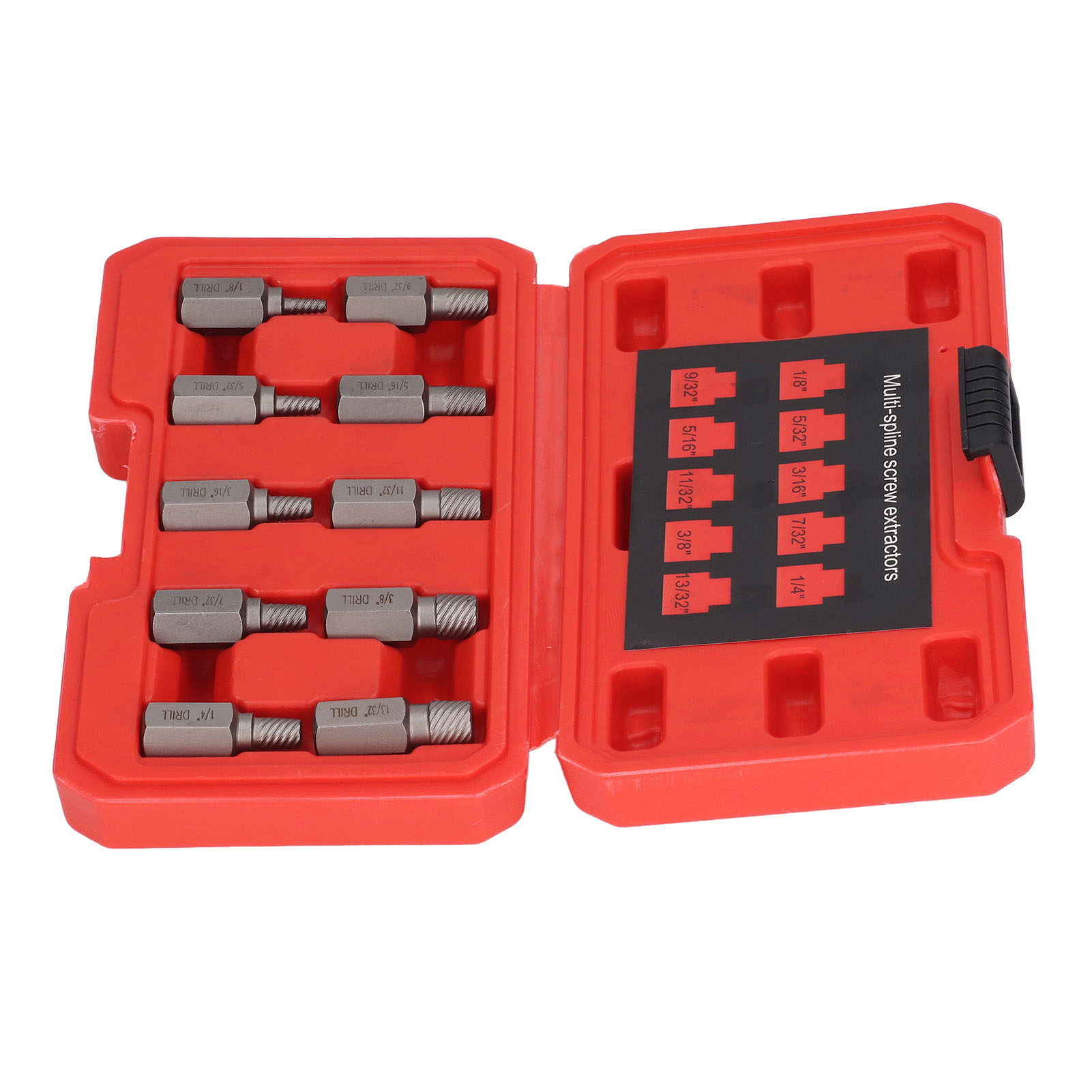 Set Mit 10 Abgebrochenen Schraubenausdrehern, Mehrkanal-sechskantkopf, Bolzenausdreher, Linksgewinde