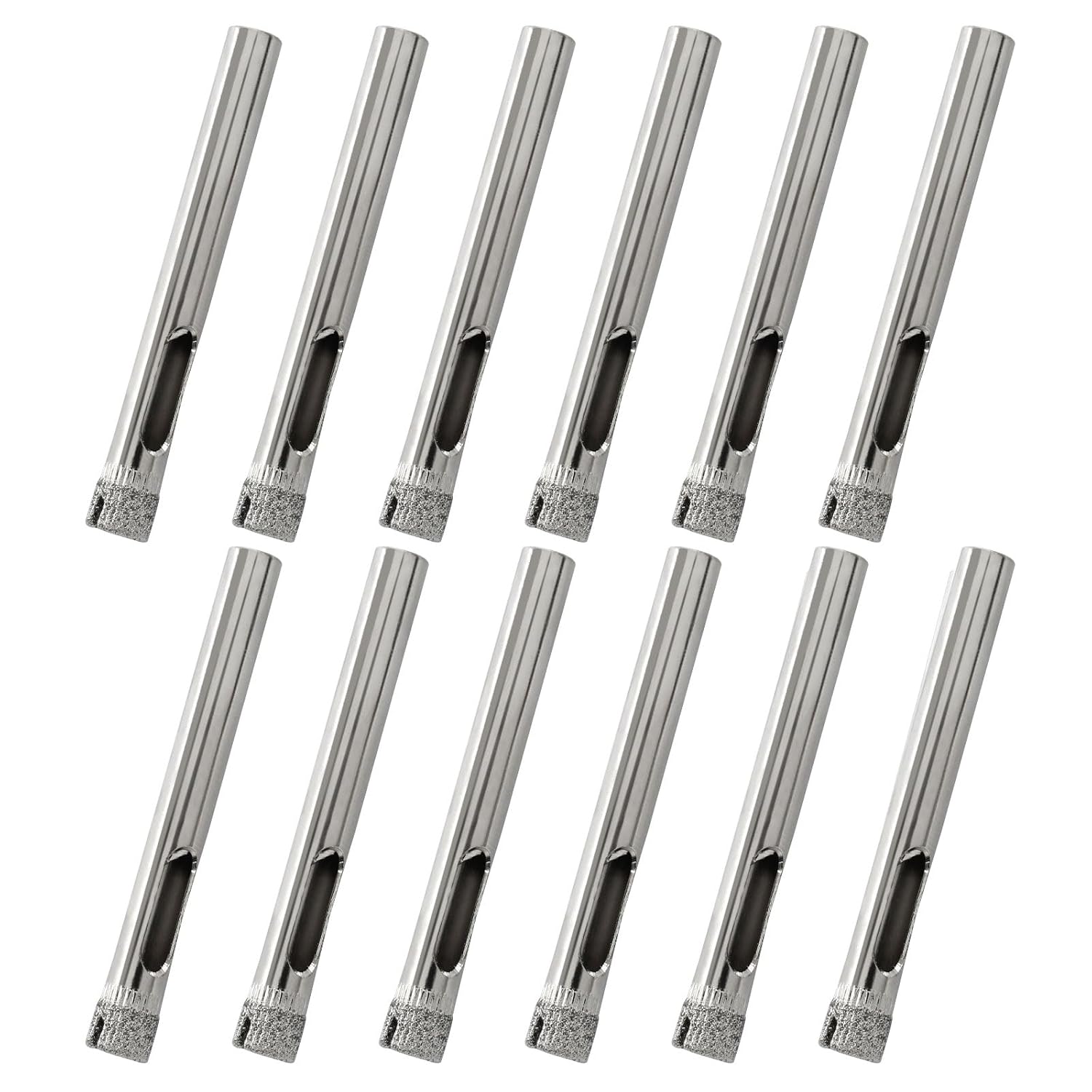 Set Mit 12 Diamant-kernbohrern (6 Mm) Für Glasglocken, Diamantbestückte Kernbohrer Für Keramik, Steingut, Porzellan, Marmor Und Granit