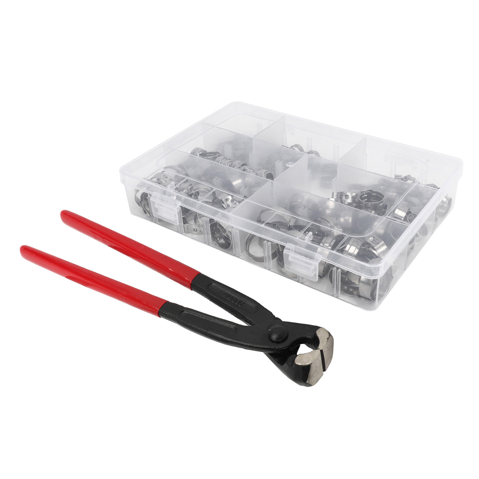 130-teiliges Edelstahl-schlauchschellen-set, 6 Bis 21 Mm, Sortiment An Schellen Für Kfz-schläuche, Robust Und Vielseitig