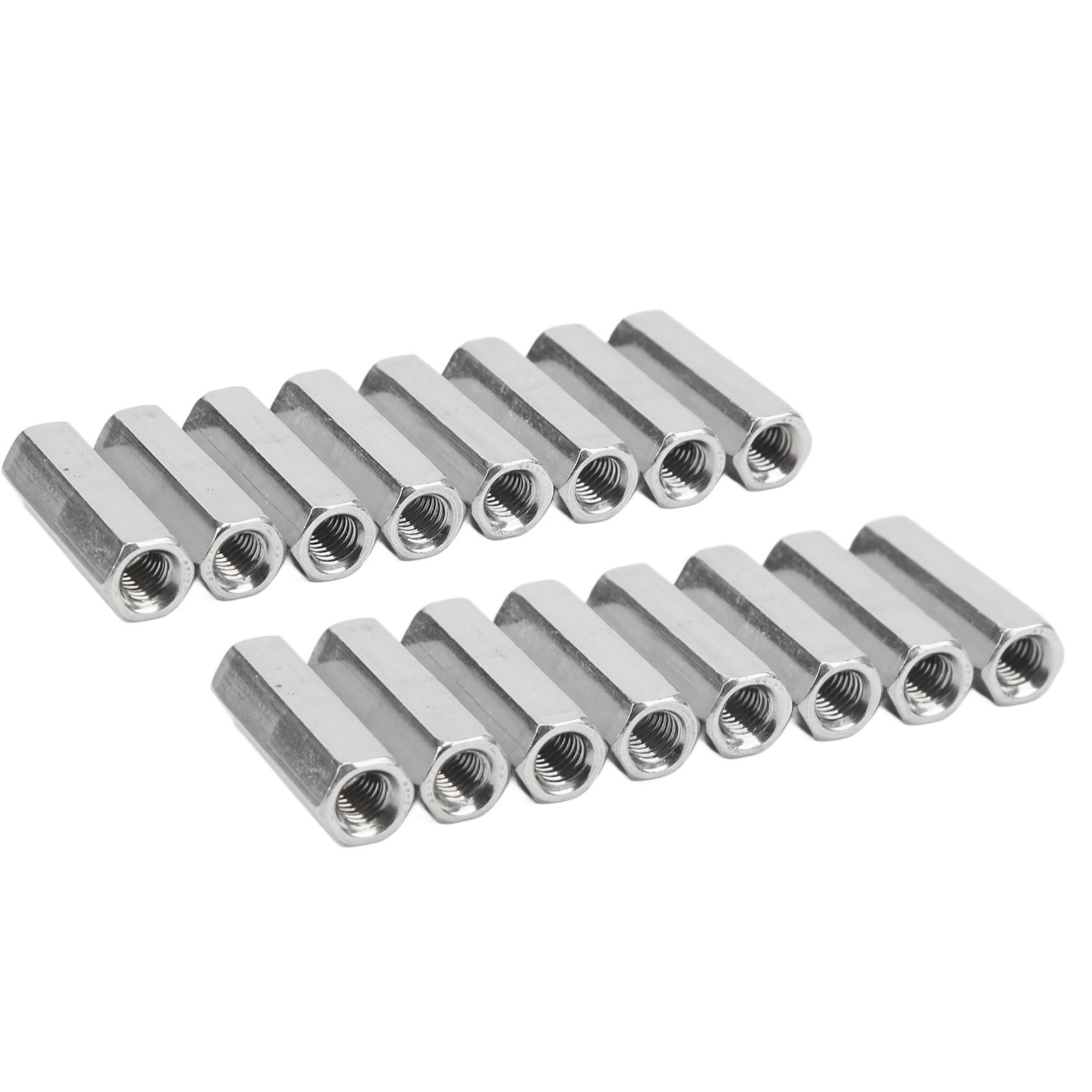 Sechskant-verbindungsmuttern M5x0,8 L25mm, 20er-pack, Rostfreier Edelstahl, Gewindestangenverbinder, Robust Und Langlebig
