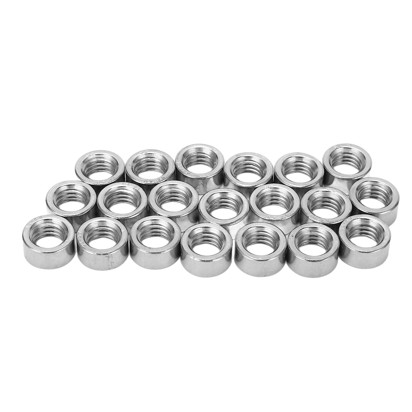 Runde Verbindungsmuttern M8x12,5 L6mm, 20 Stück, Gewindehülse Aus Edelstahl, Verbindungsbuchse Für Stangen