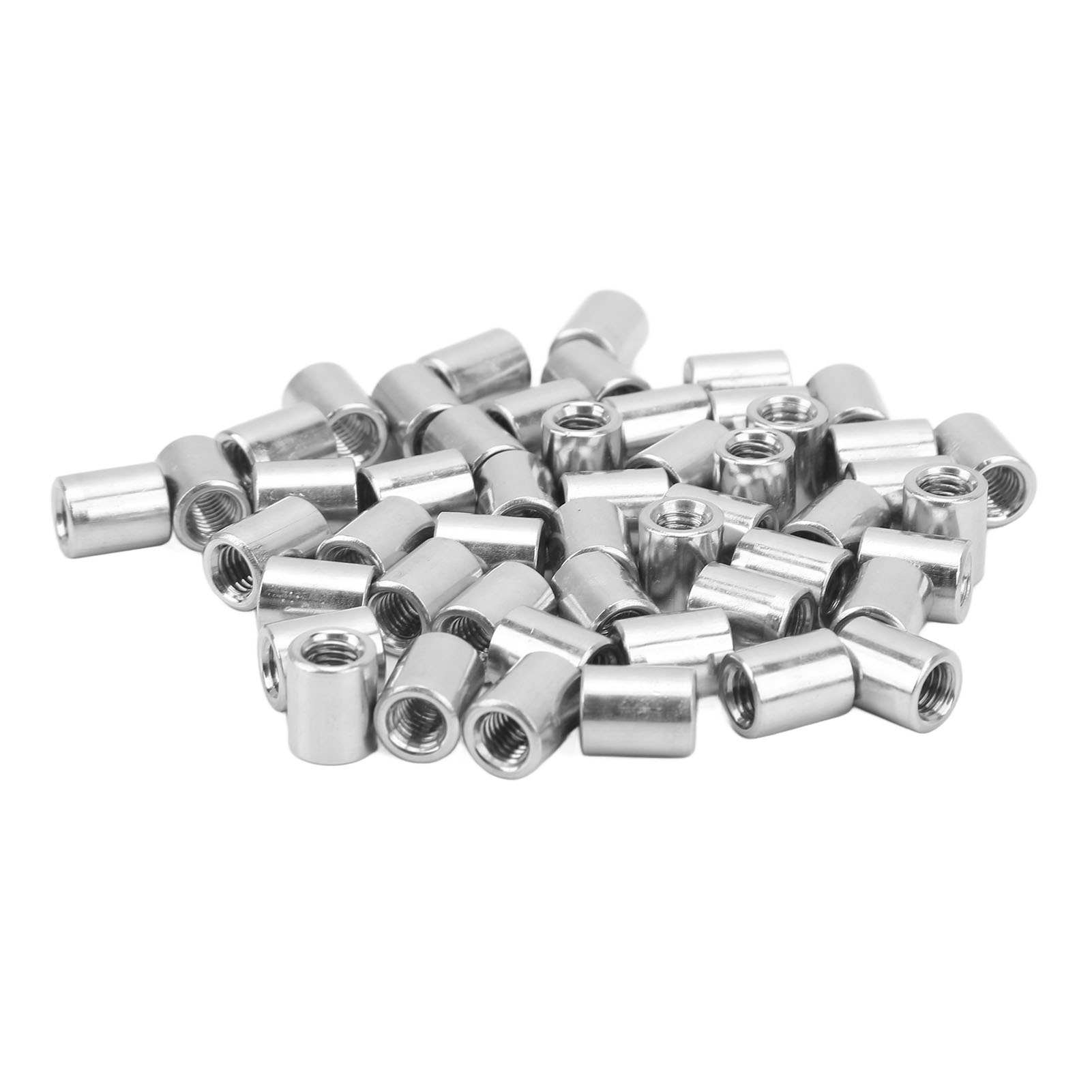 M5 X 0,8 Innengewinde-rundmuttern, Packung Mit 50 Stück, Länge 10 Mm, Innengewinde, Edelstahl-rohrverschraubungsset, Wasserdichte Und Langlebige Schrauben.