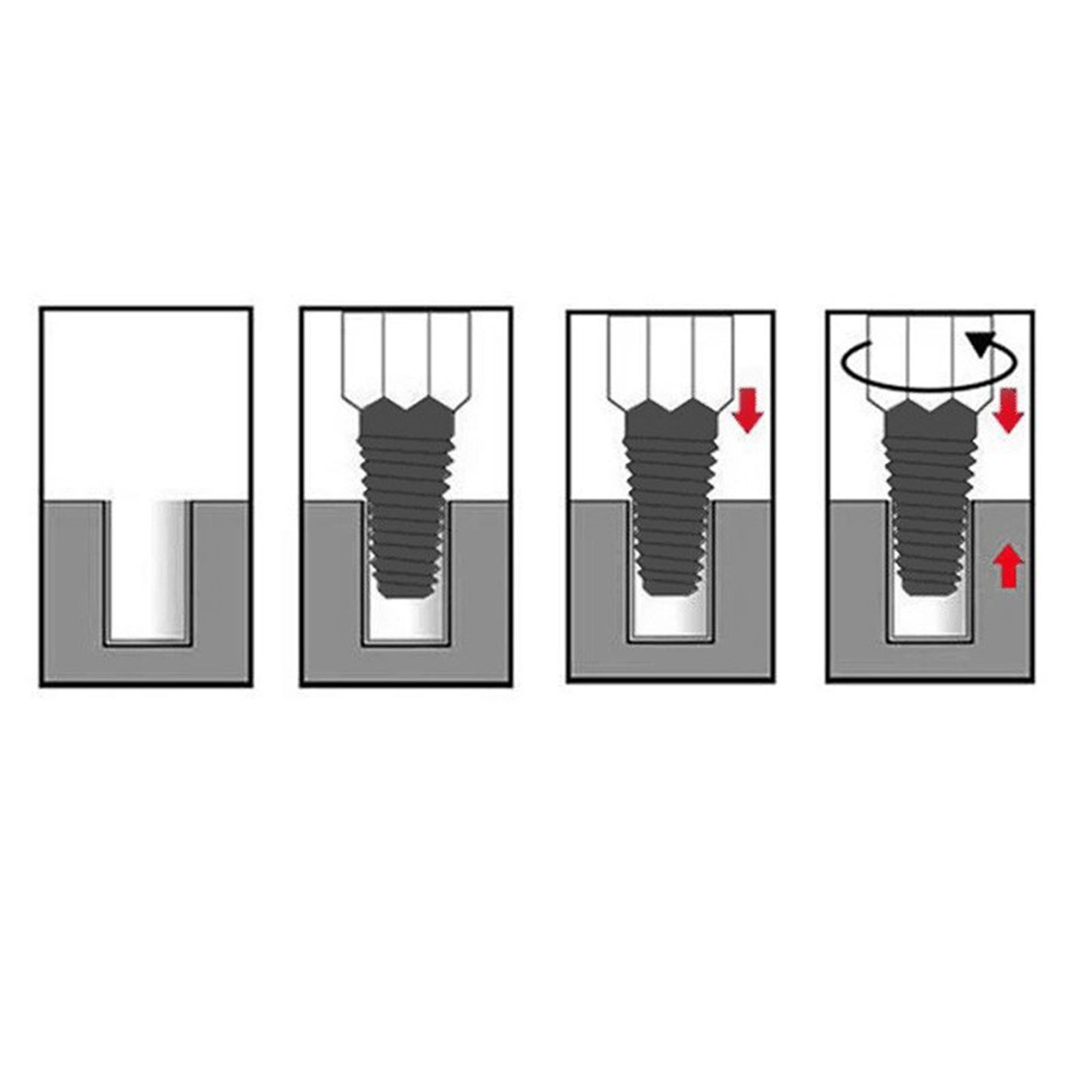 Doppelseitiger Schraubenausdreher Aus A4-stahl Für 1/2- Und 3/4-zoll-wasserrohre, Set Zum Lösen Beschädigter Gewindebolzen