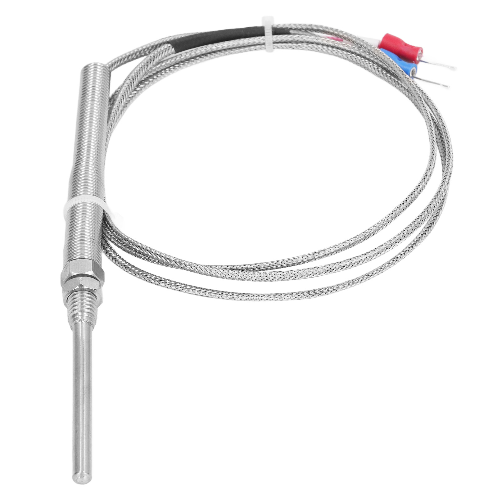 Thermoelement Typ K Aus Edelstahl 304, 5x50mm M8 Sonde, Temperatursensor Mit 2m Isolierung, Wasserdicht Und Widerstandsfähig.