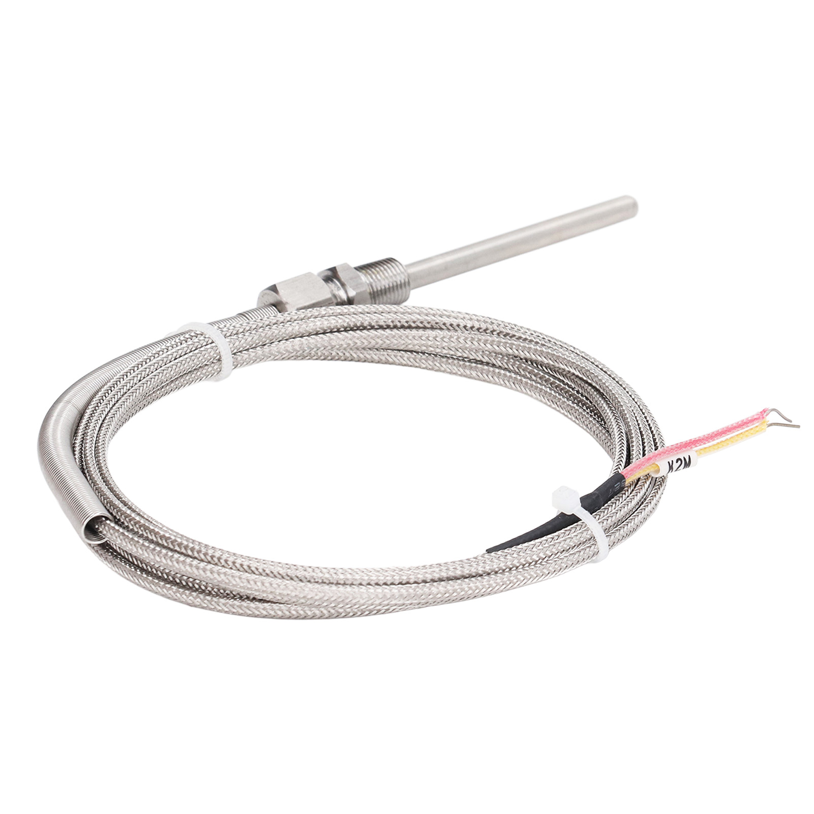 Thermoelement Typ K 1/8 Npt, 2-meter-temperaturfühler, Einstellbare Feder, Freiliegende Isolierung, Industriesensor