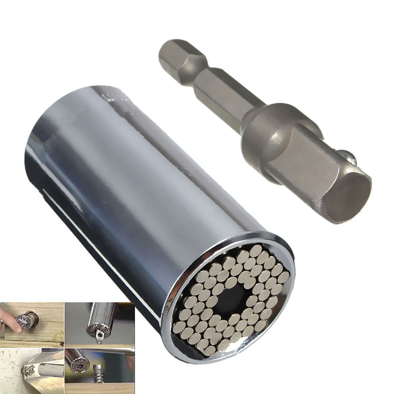 3-teiliges Universal-bit-set 7–19 Mm, Multifunktions-steckschlüssel Für Bohrmaschine, Ratsche Und Schraubendreher, Bithalter, Mehrzweckwerkzeug