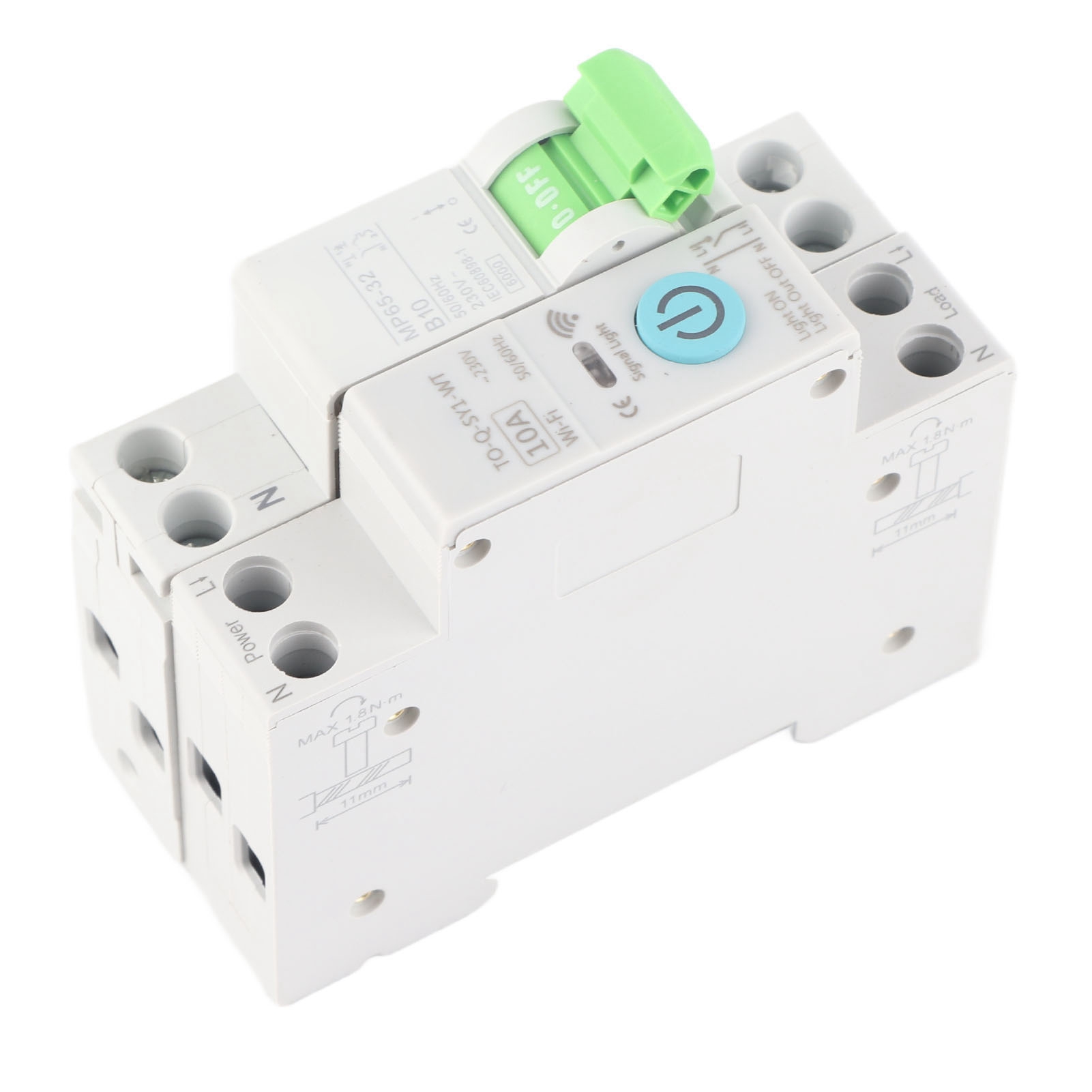 10a 1p+n 230v Wlan-smart-leistungsschalter Mit Timer Und Fernbedienung, Schutzset Mit Fernbedienung