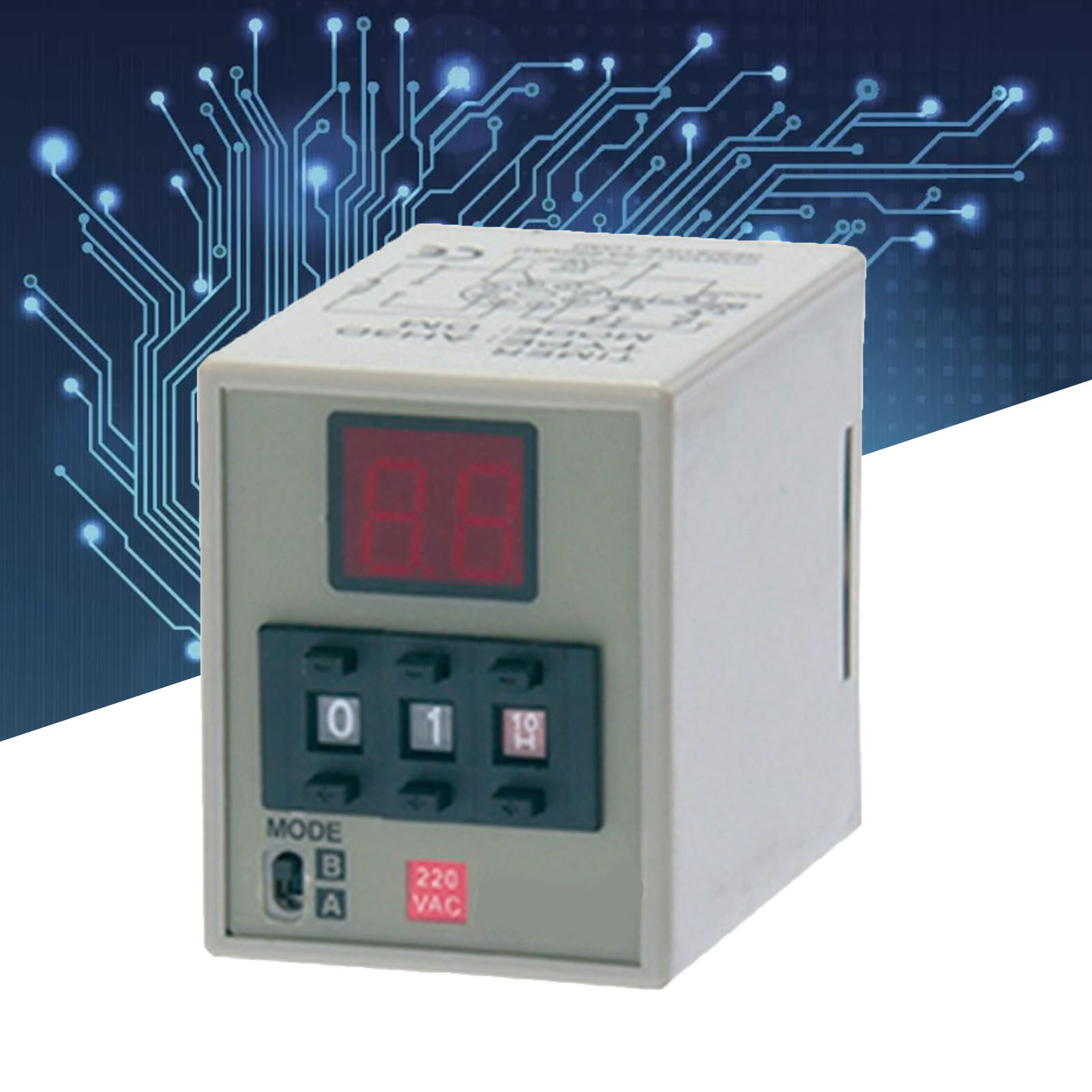 Ah3d Digitales Zeitverzögerungsrelais, Einstellbarer Timer Mit Digitalanzeige Für Elektrische Schaltungen, Programmierbare Verzögerung, Steuermodul.