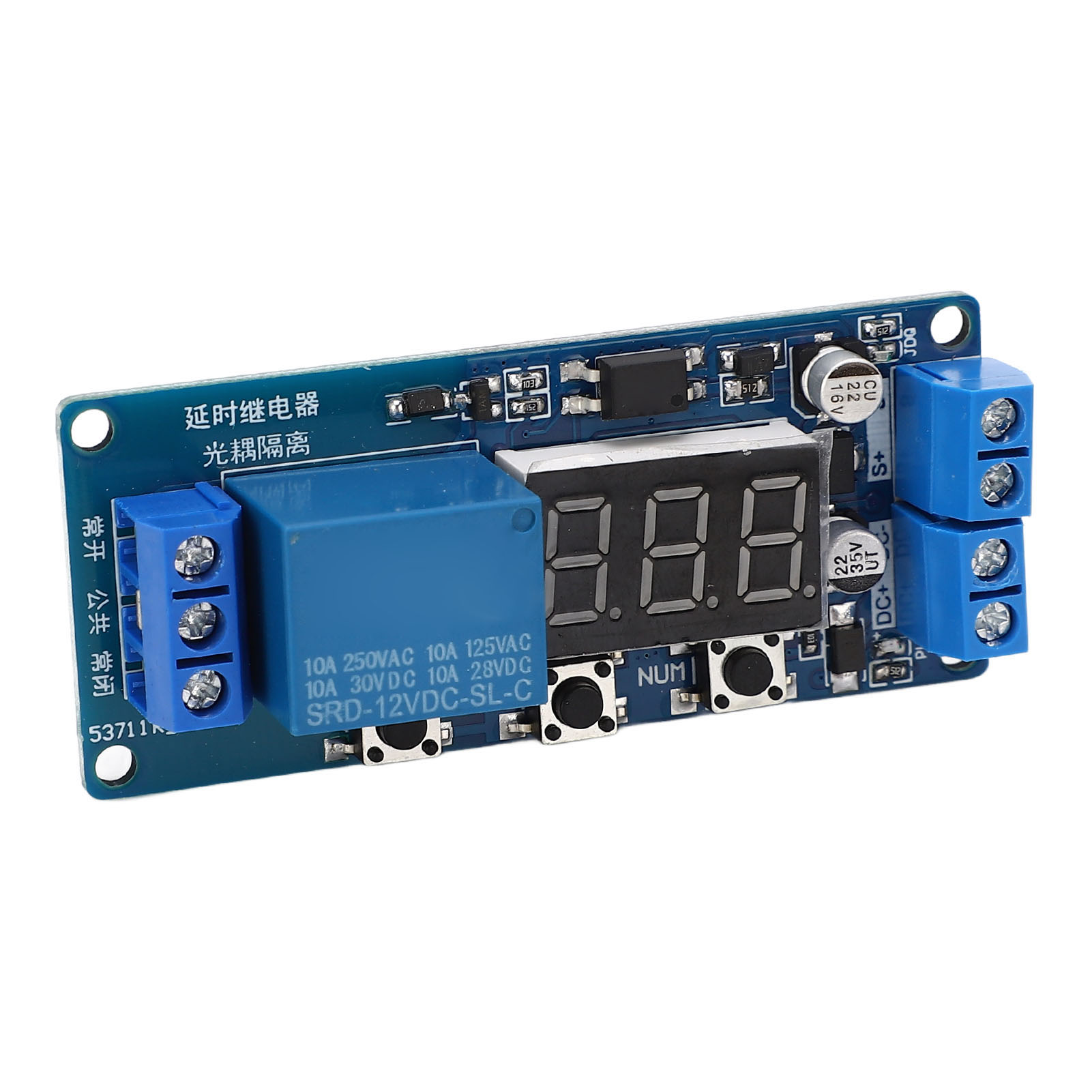 12v Dc Verzögerungstimer-modul Mit Lcd-bildschirm, Elektrischer Schaltsteuerplatine, Zeitrelais