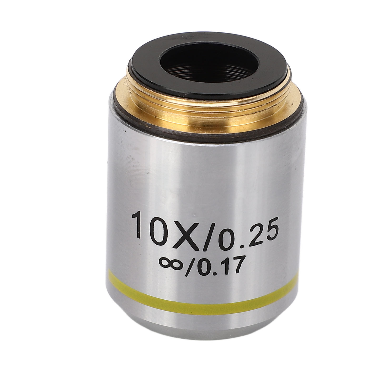 10-faches Biologisches Mikroskopobjektiv, 20,2 Mm Achromatische Optische Glaslinse, Rms-gewinde, Modell 195, Unendliche Optik Für Laborzwecke.