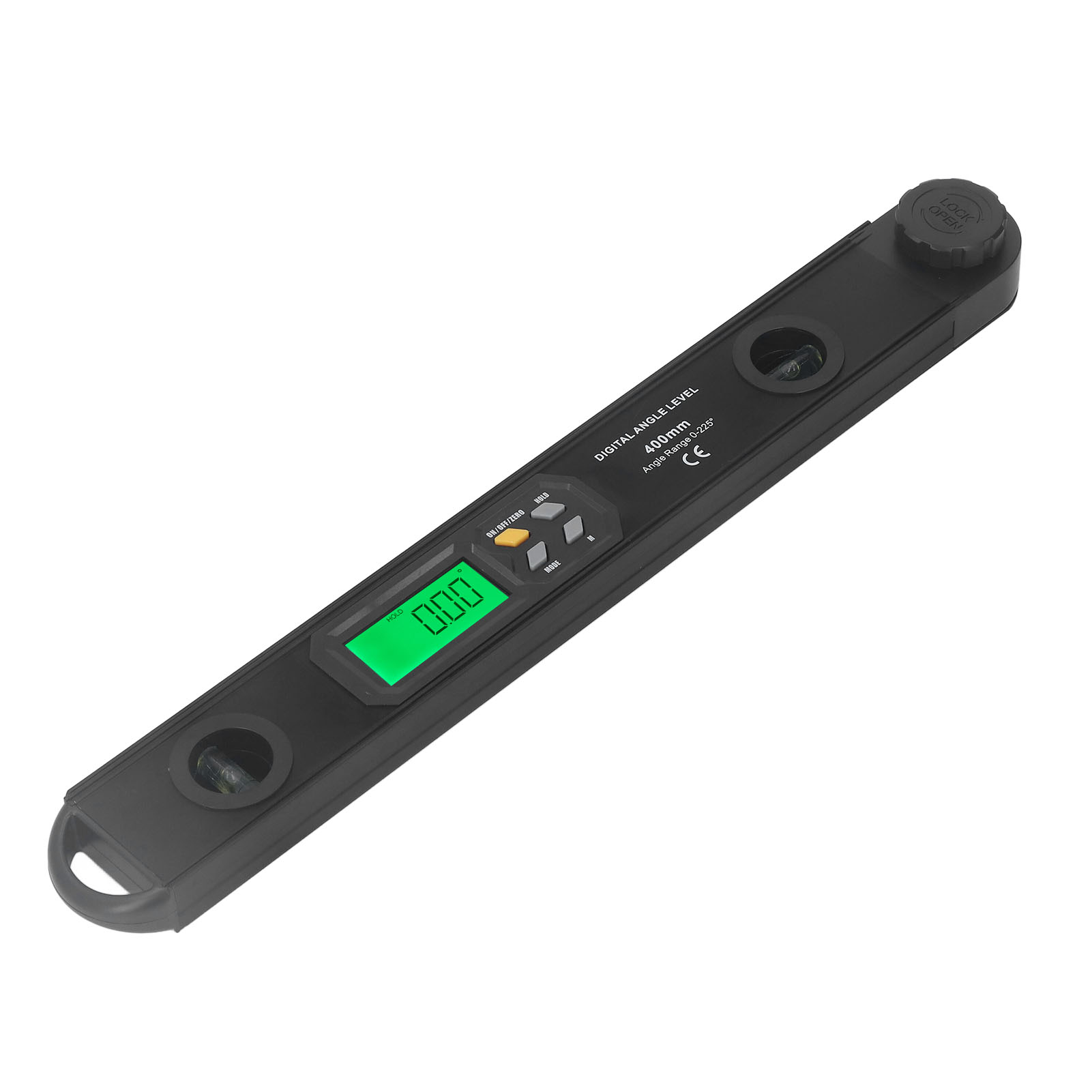 Digitales Winkelmessgerät Aus Aluminium (400 Mm) Mit Lcd-anzeige, Handwasserwaage Für Holzbearbeitung Und Heimwerkerprojekte, Präzisionswerkzeug