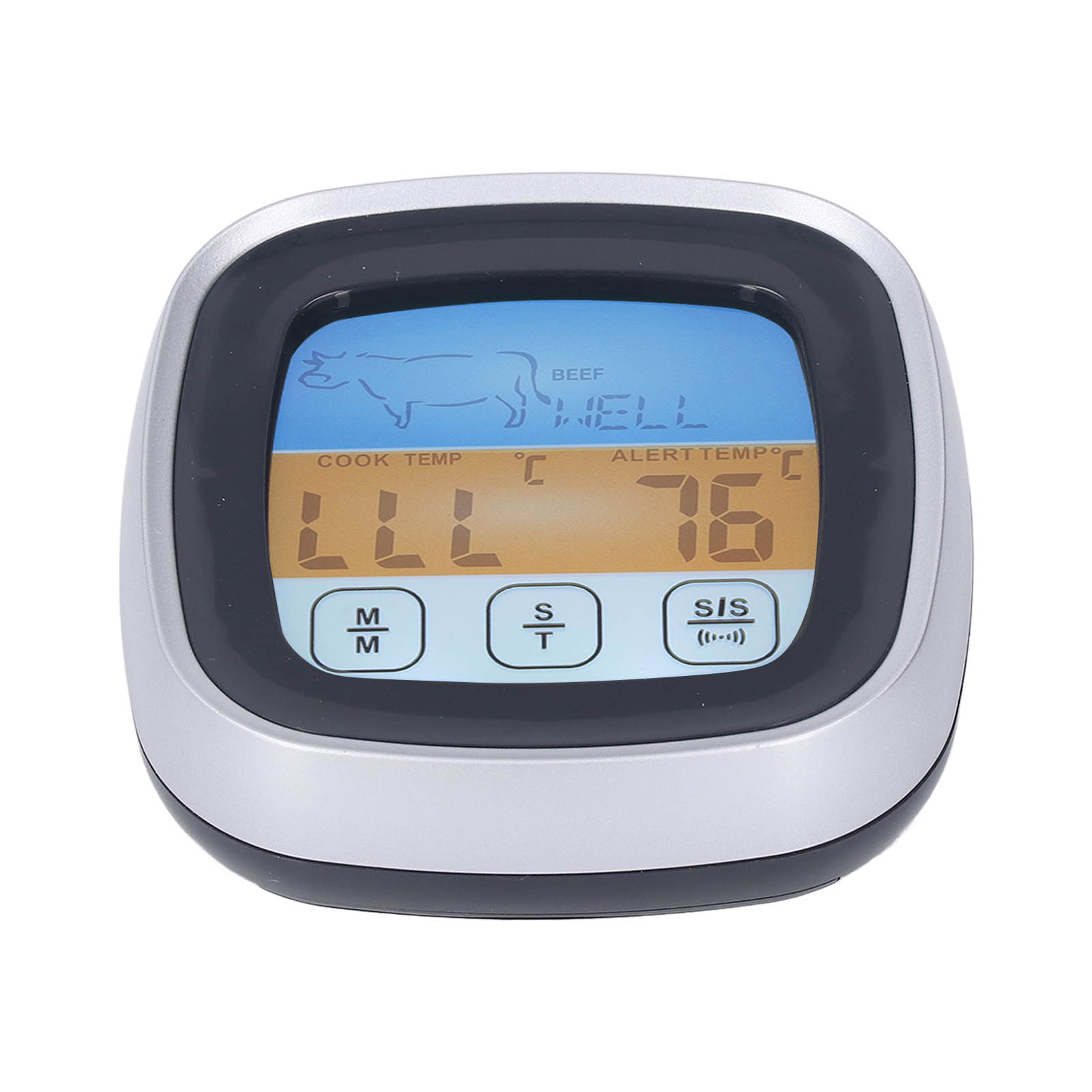 Digitales Fleischthermometer Mit Led-anzeige, Präziser Temperaturfühler Zum Kochen, Grillen Und Barbecue.