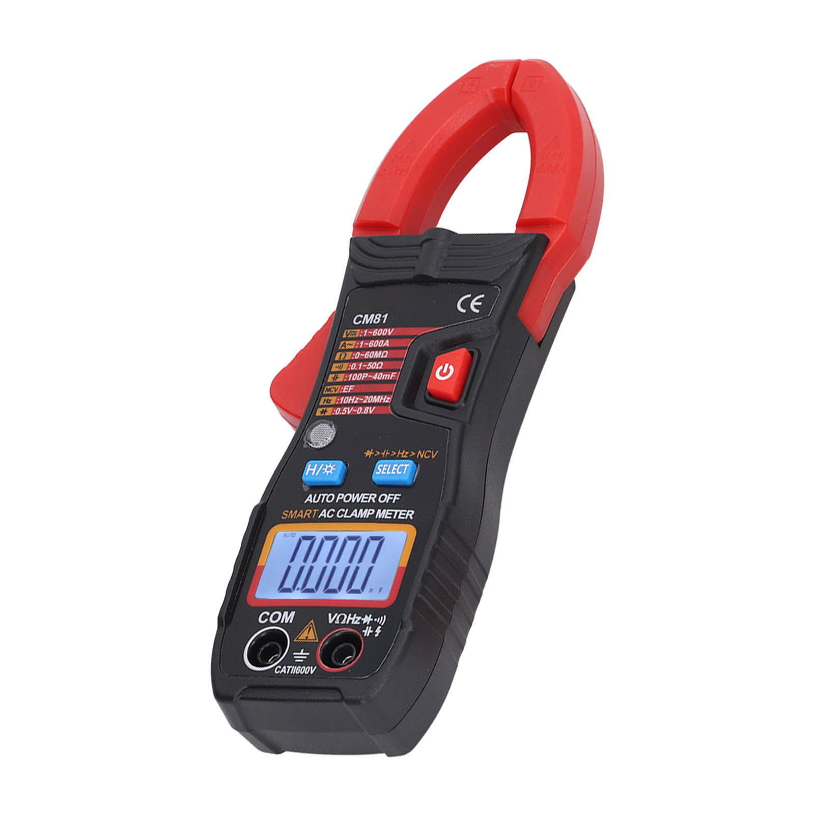 Multifunktionales Digitales Zangenmessgerät Für Wechsel- Und Gleichstrom, Intelligentes Multimeter Mit Automatischer Bereichswahl 1 V–600 V