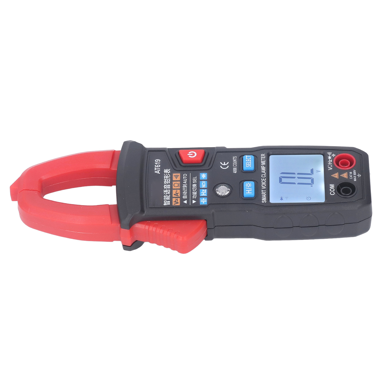Digitale Stromzangen Mit Intelligenter Sprachausgabe, Rotes Abs-gehäuse, Multimeter Zum Prüfen Elektrischer Schaltungen