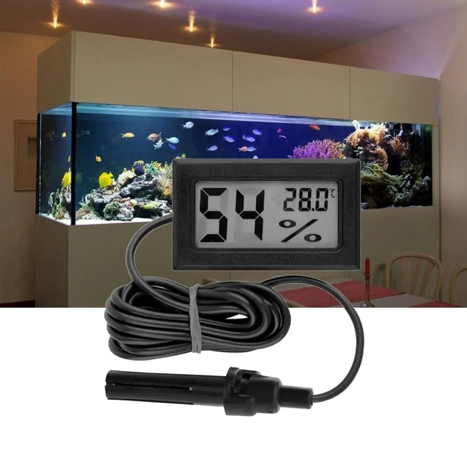 Digitales Mini-thermometer-hygrometer, Elektronische Temperatur- Und Feuchtigkeitssonde Für Den Innen- Und Außenbereich