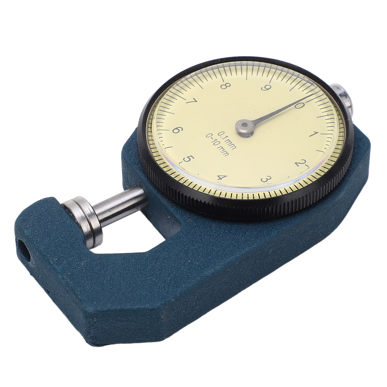 Tragbares Dickenmessgerät, Übersichtlicher Skalenkomparator, Verschleißfestes Mikrometer Für Flachkopfmessungen, Messbereich 0-10 Mm.