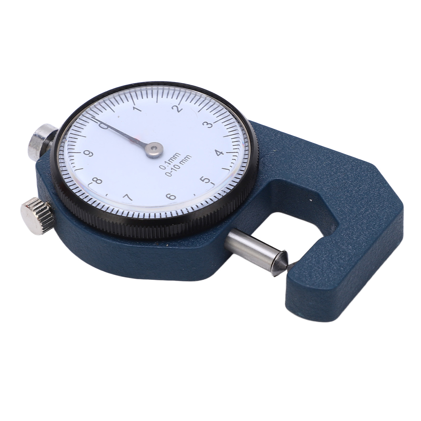 Tragbares Dickenmessgerät, Skalenkomparator Mit Zeiger, Verschleißfestes Mikrometer, Präzisionsmessung 0-10 Mm, Spitzer Kopf.