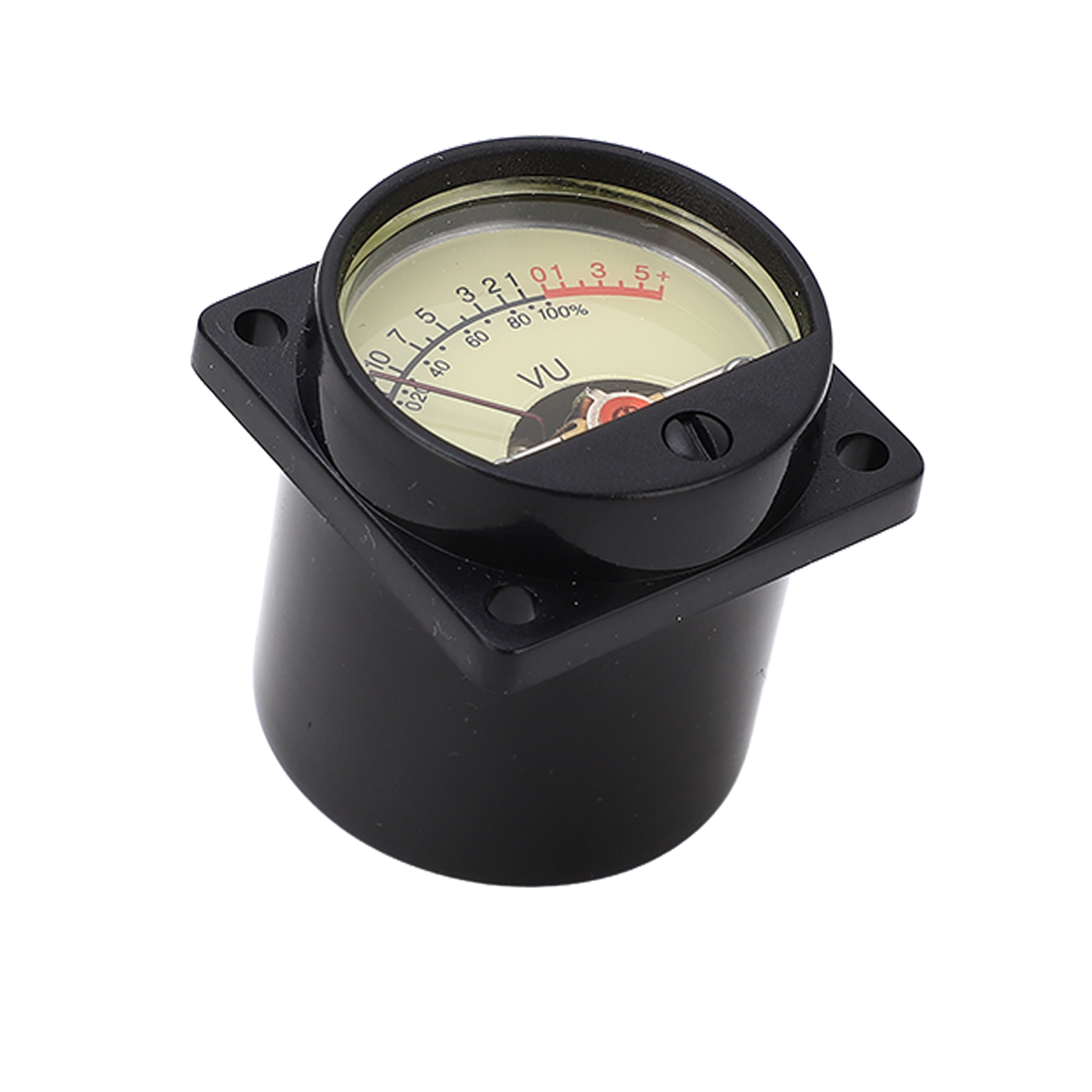 Präzises Vu-meter Mit Gelbem Zeiger, Weiß Hinterleuchtetem Zifferblatt, Verstärkerpanel Und Audiopegelanzeige, 2er-packung