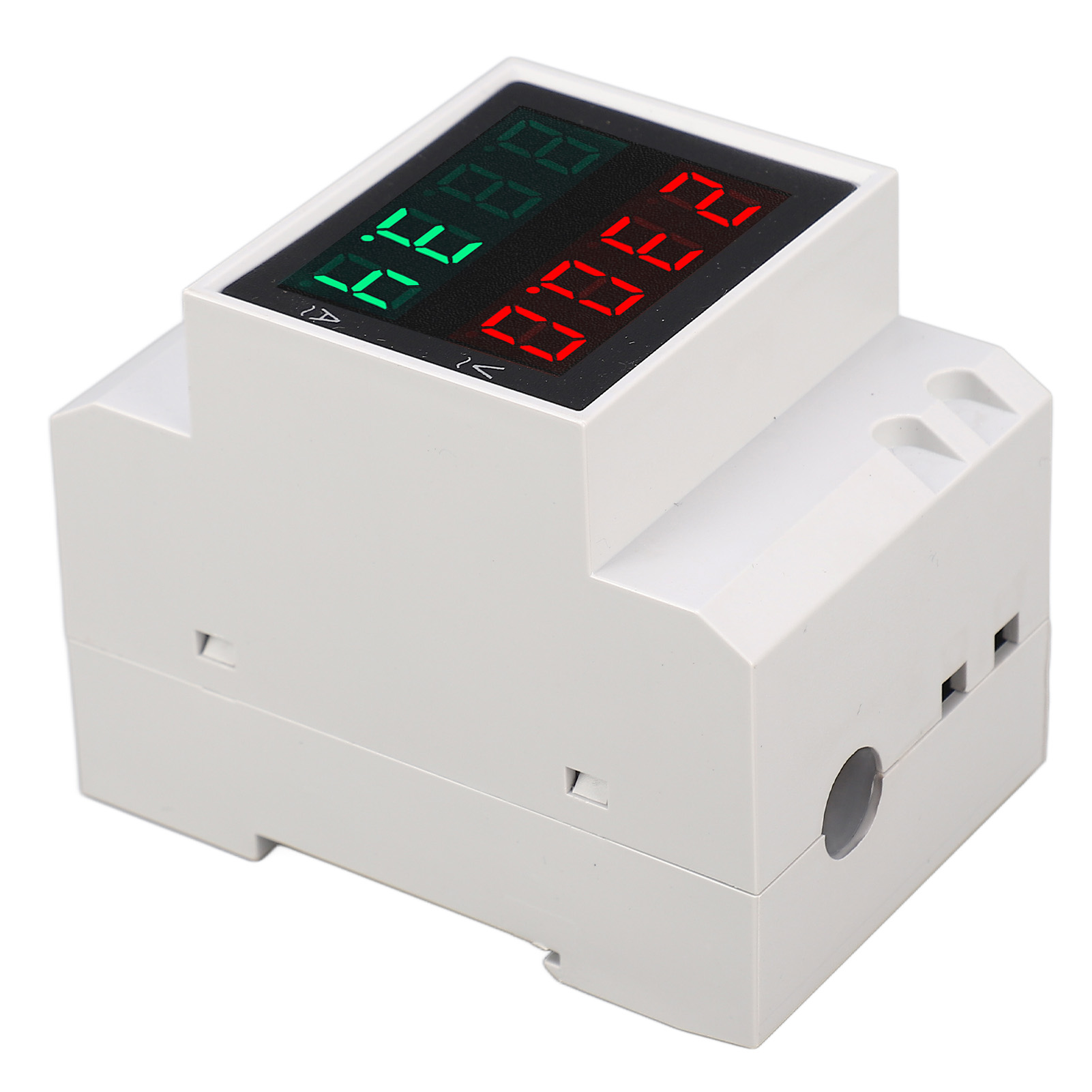 4-stelliges Digitales Volt-amperemeter, Din-schienenmontage, Einphasig, Misst Spannung Und Stromstärke, 0,1–99,9 A, Ac 80–300 V, Led-anzeige