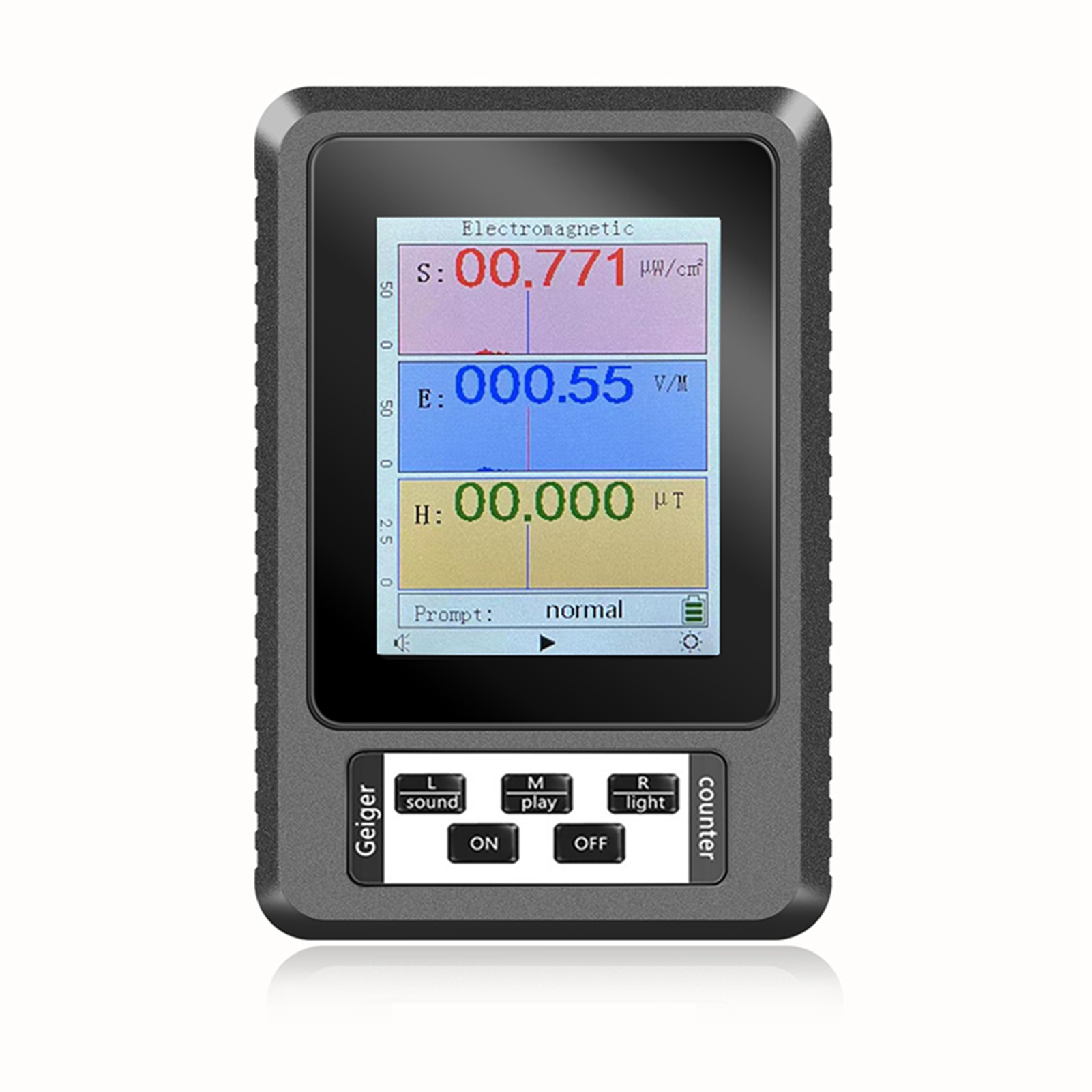 Hochpräziser, Tragbarer Digitaler Emv-strahlungsdetektor, Industriemessgerät, Digitalanzeige, Schwarz