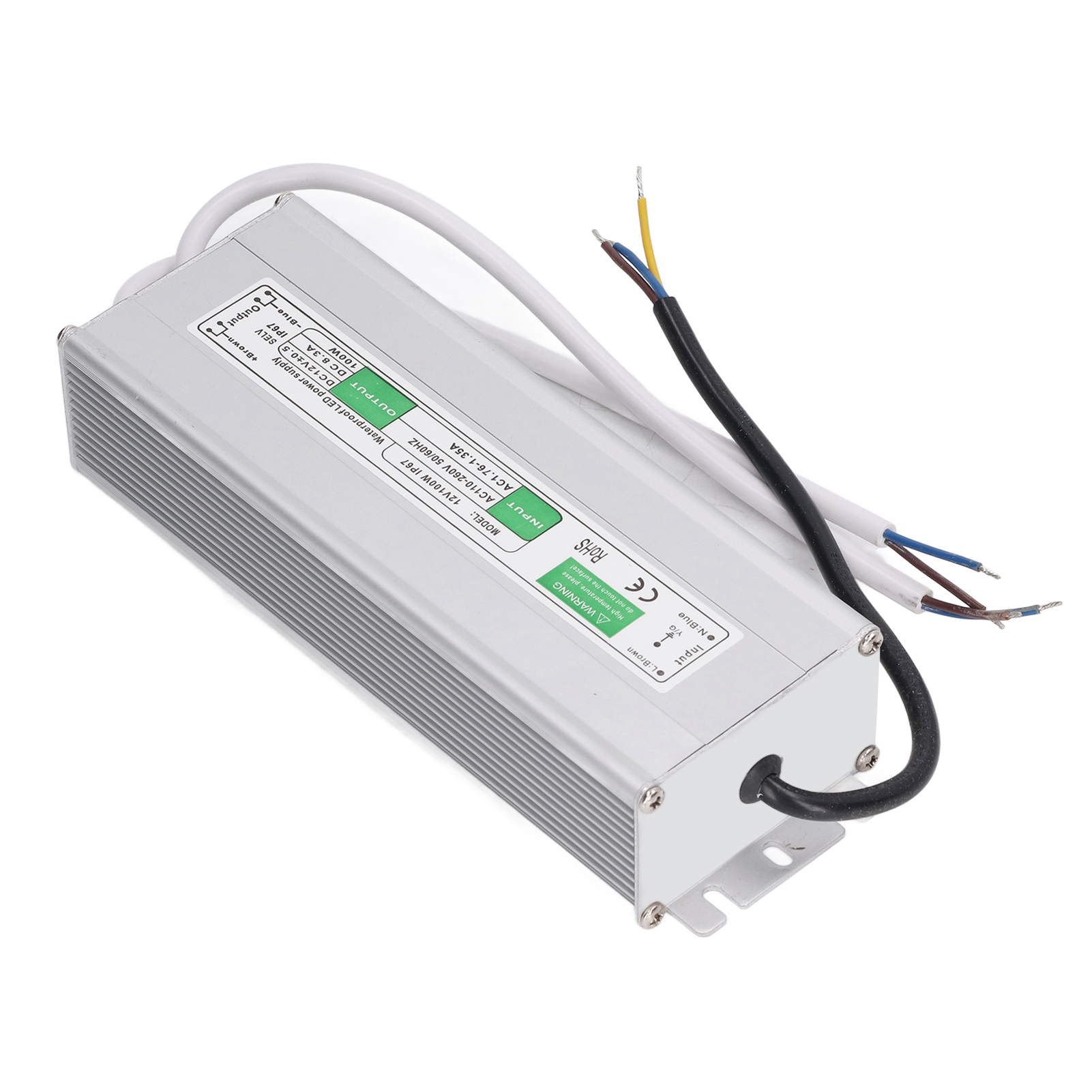 100w Led-netzteil, Wechselstromeingang 110v-260v, Gleichstromausgang 12v, Spannungswandler Für Led-streifen, Wasserdichter Treiber.