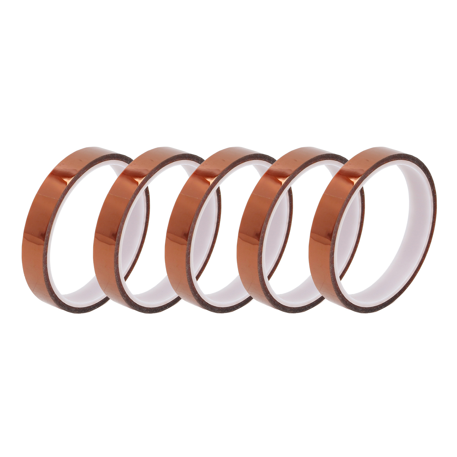 5-teiliges Hitzebeständiges Klebeband, 18 Mm Breites Hochtemperatur-isolierband Für Elektronik, Wärmeübertragung, Hitzebeständiger Klebstoff