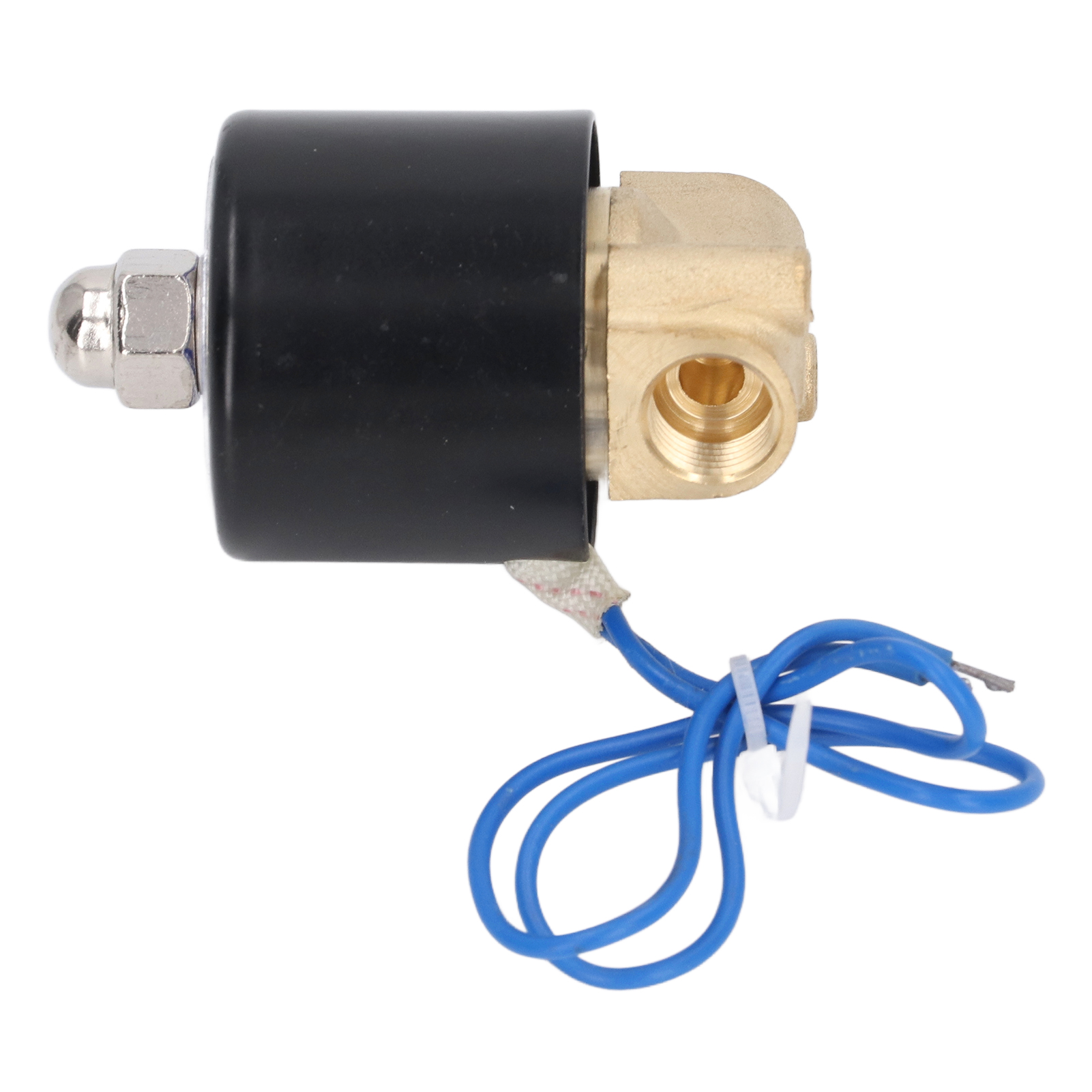 2-w-magnetventil, Normalerweise Geschlossen, Messinggehäuse, Kupferkern, Elektrische Spule Für Wasser, Gas, Öl, 1/4 Zoll, 12 V Dc