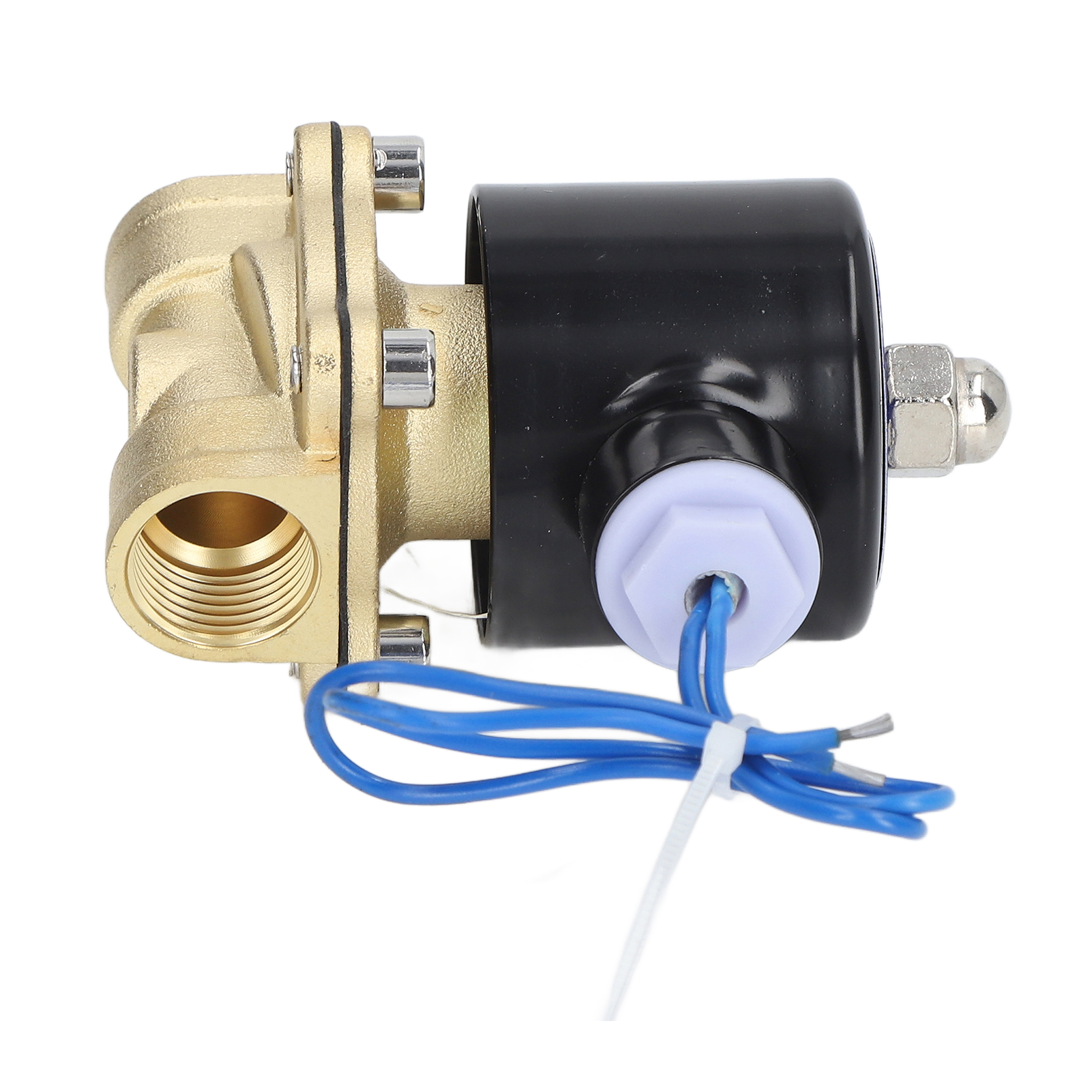 2-w-magnetventil, Normalerweise Geschlossen, Messinggehäuse, Kupferkern, Elektrische Spule Für Wasser, Gas, Öl, 1/2 Zoll Dc12v