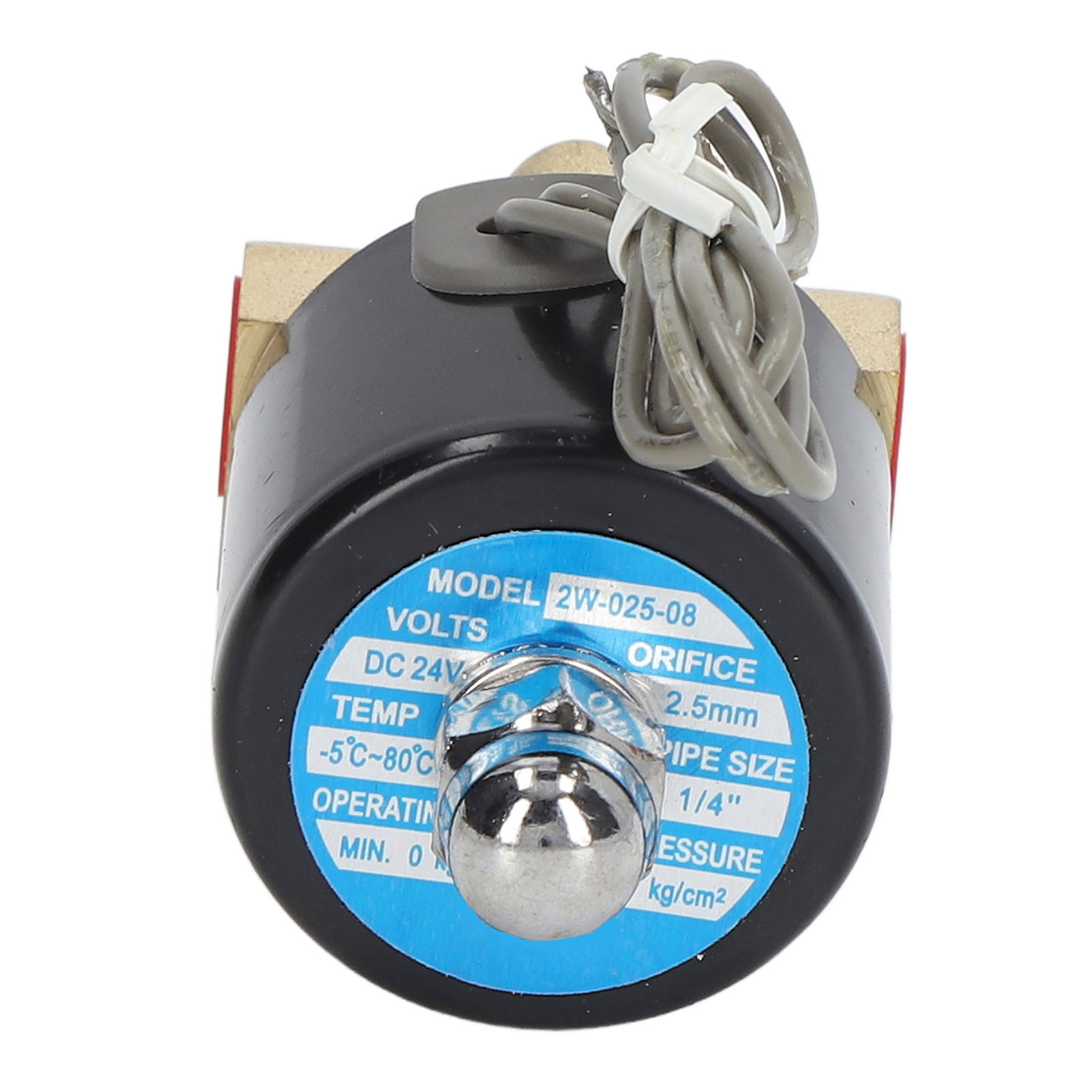 Normalerweise Geschlossenes 2/2-wege-magnetventil Aus Messing (1/4 Zoll), Magnetventil Für Wasser, Luft, Gas, Kraftstoff, Öl, 24 V Dc