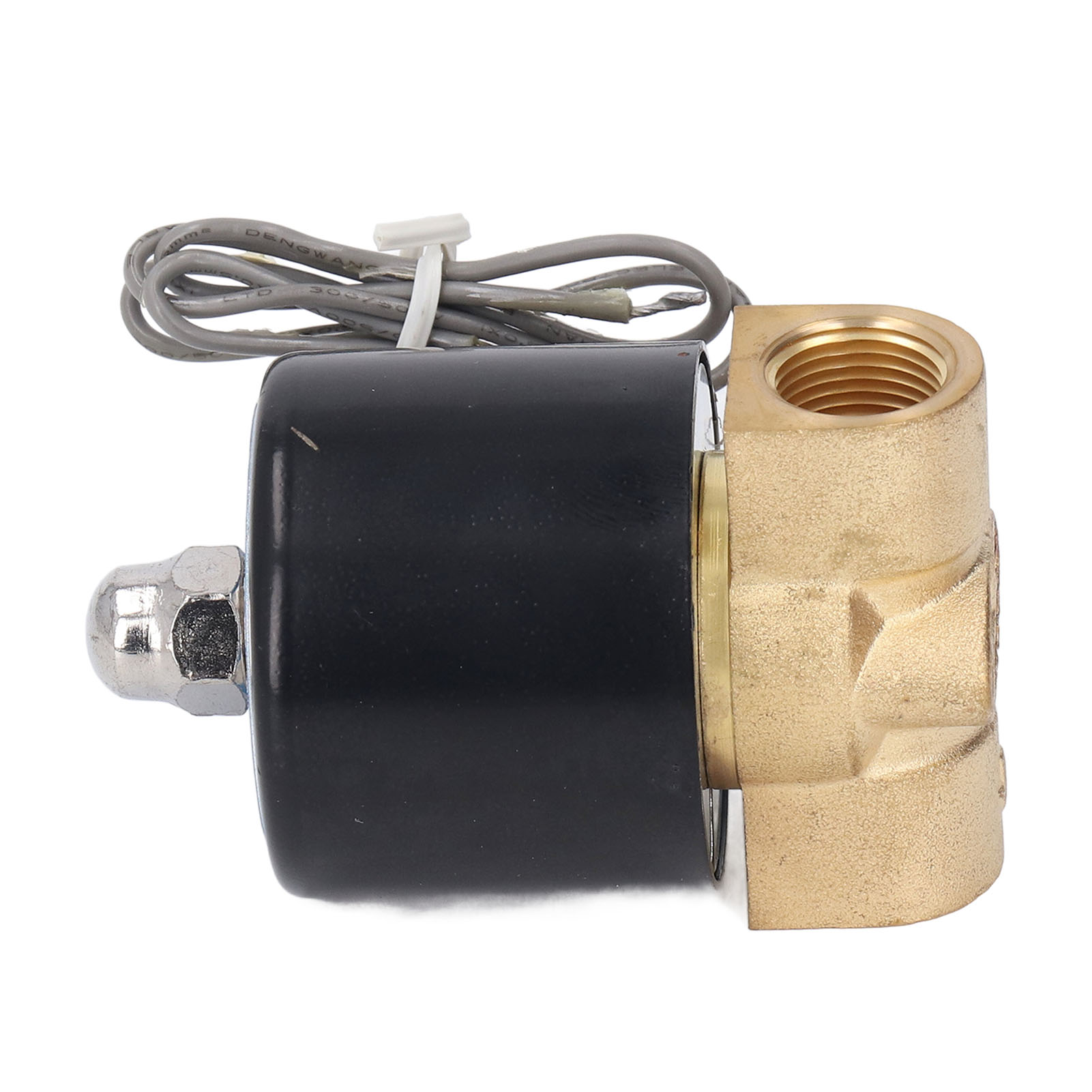 3/5-zoll-magnetventil Aus Messing, Kupfergehäuse, Kupferspule, Gummidichtung, 2 Normalerweise Geschlossene Anschlüsse, 24 V Dc