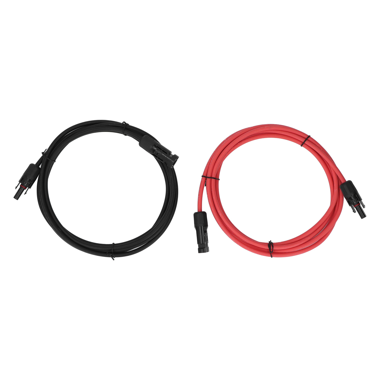10awg 12m 2-teiliges Solarkabel Mit Stecker Und Buchse, Schwarz Und Rot, Für Den Außenbereich, Wasserdichte Solarmodulverlängerung